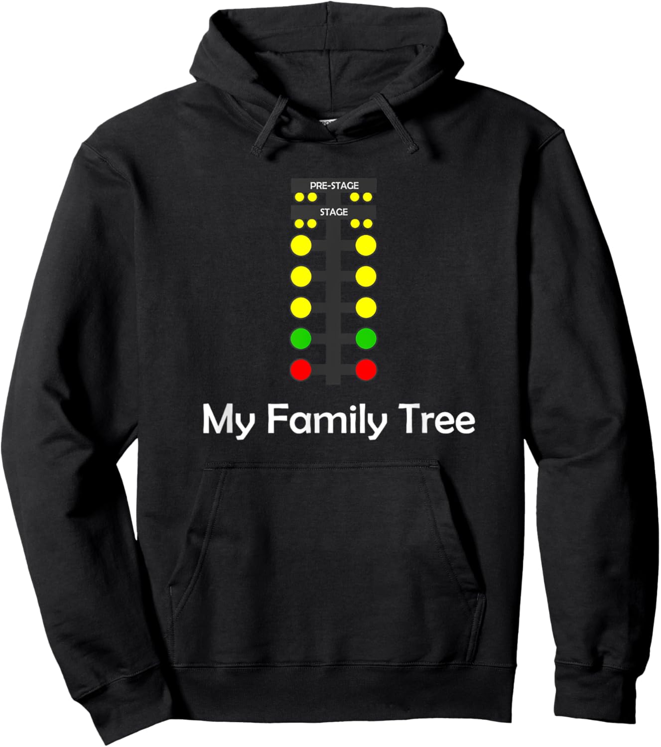Drag Racing Family Tree Hoodie - Hoodie | Black