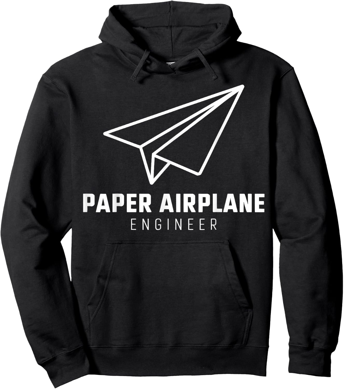 Funny Paper Airplane Hoodie - Hoodie | Black