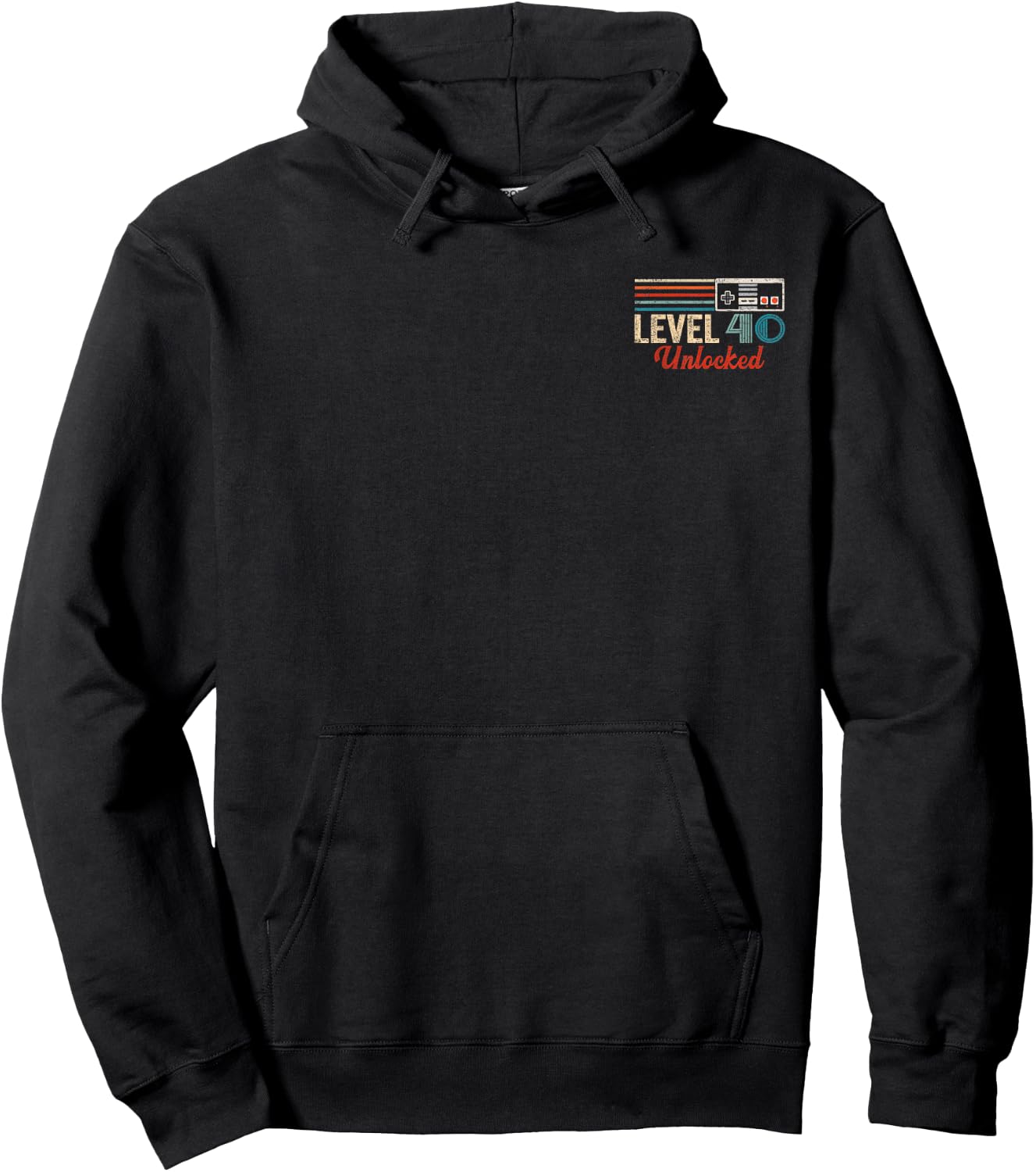 Unlocked Level 40 Birthday Boy Video Game Controller Hoodie - Hoodie | Black