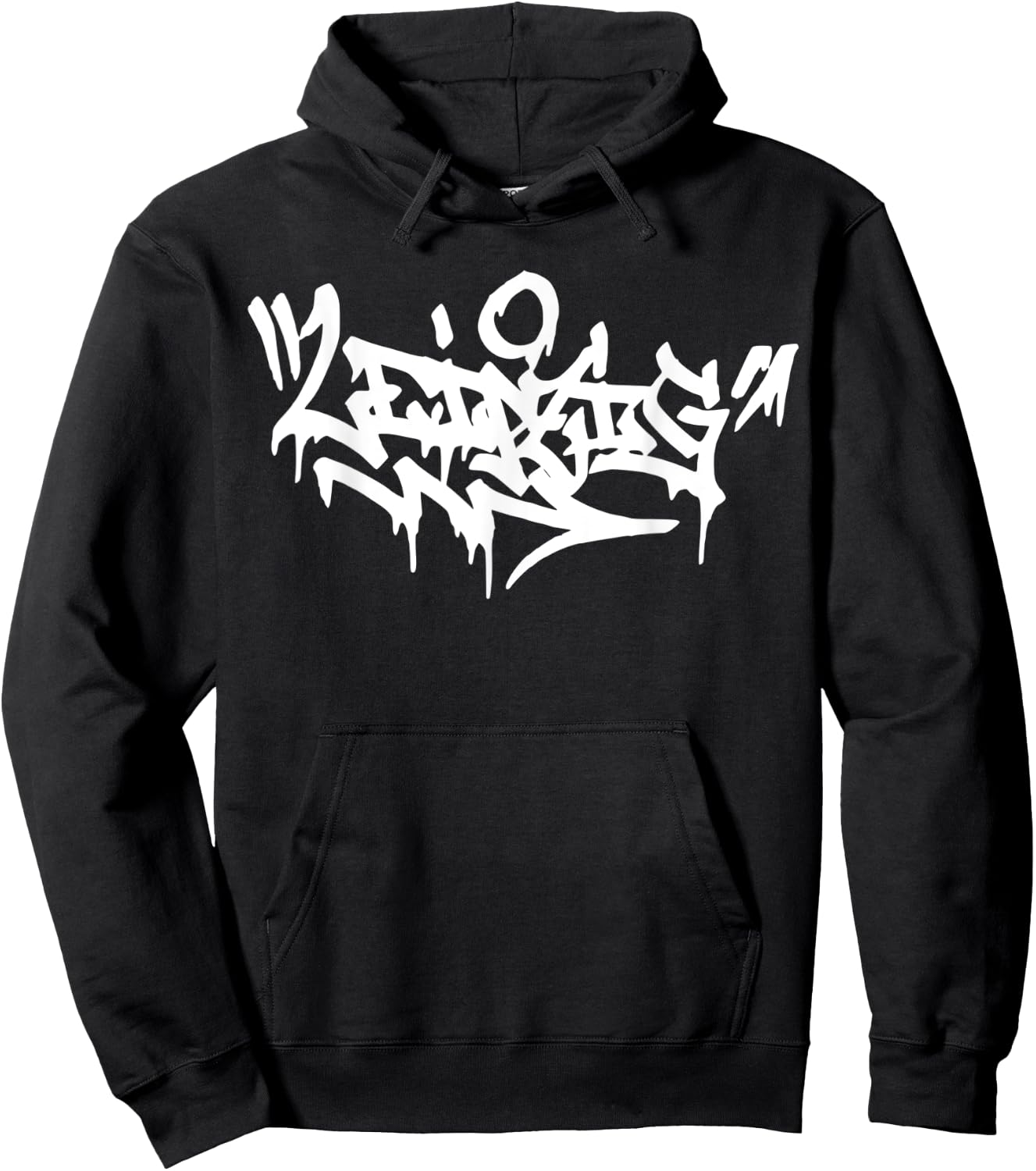 Leipzig City Graffiti Street Art Hand Style Hip Hop , black Hoodie - Hoodie | Black