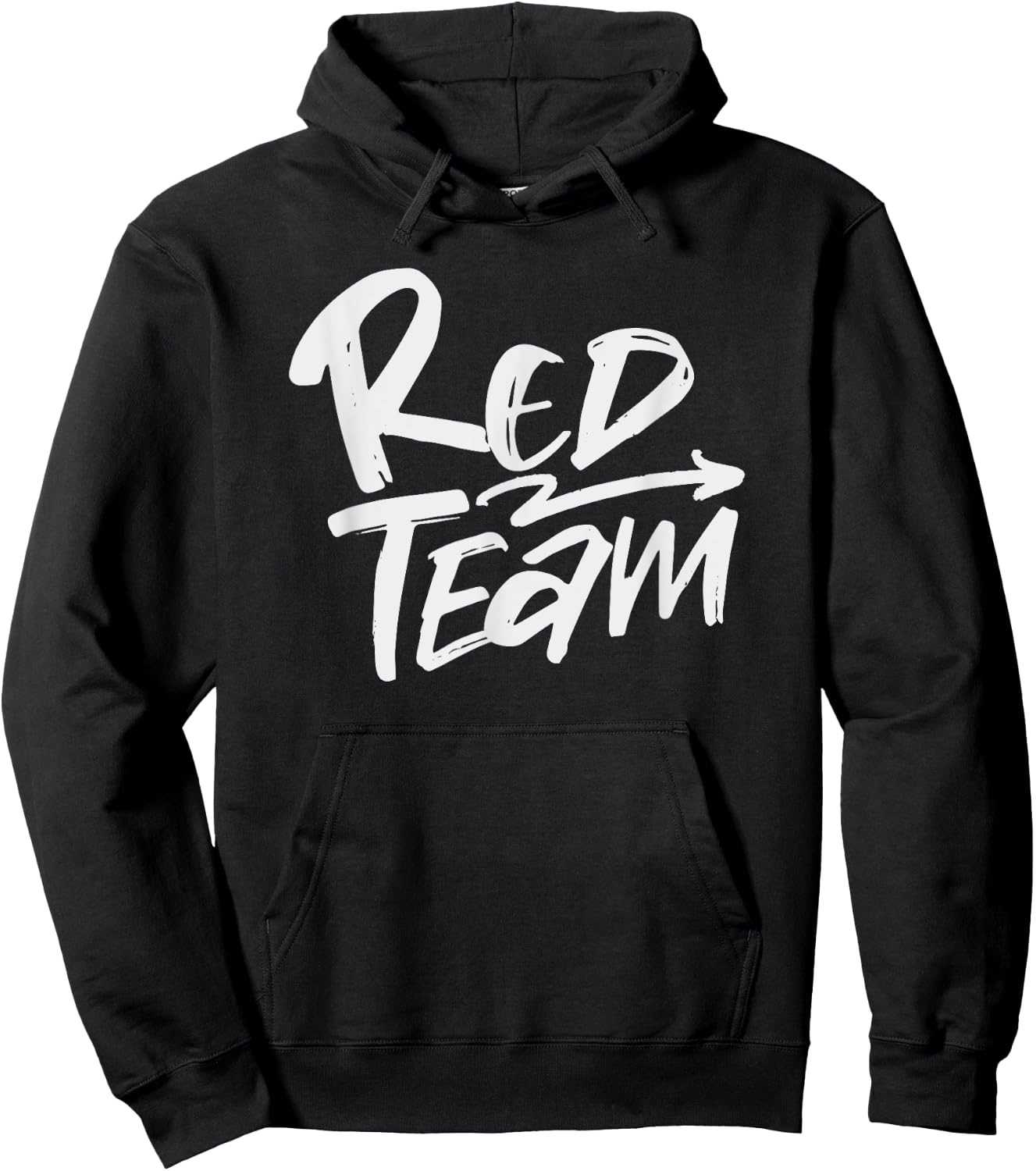 Red Team Matching Team Spirit & Unity Red Color Design Hoodie - Hoodie | Black