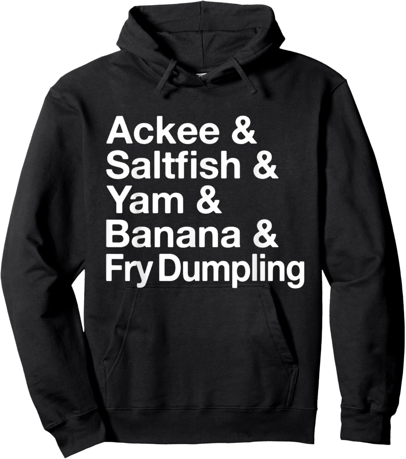 Jamaican National Dish! Ackee & Saltfish Yardie Hoodie - Hoodie | Black