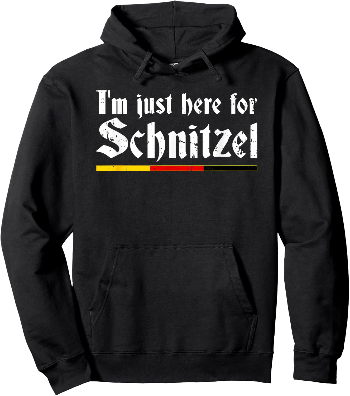 Oktoberfest I'm Just Here For Schnitzel Fun German Hoodie - Hoodie | Black