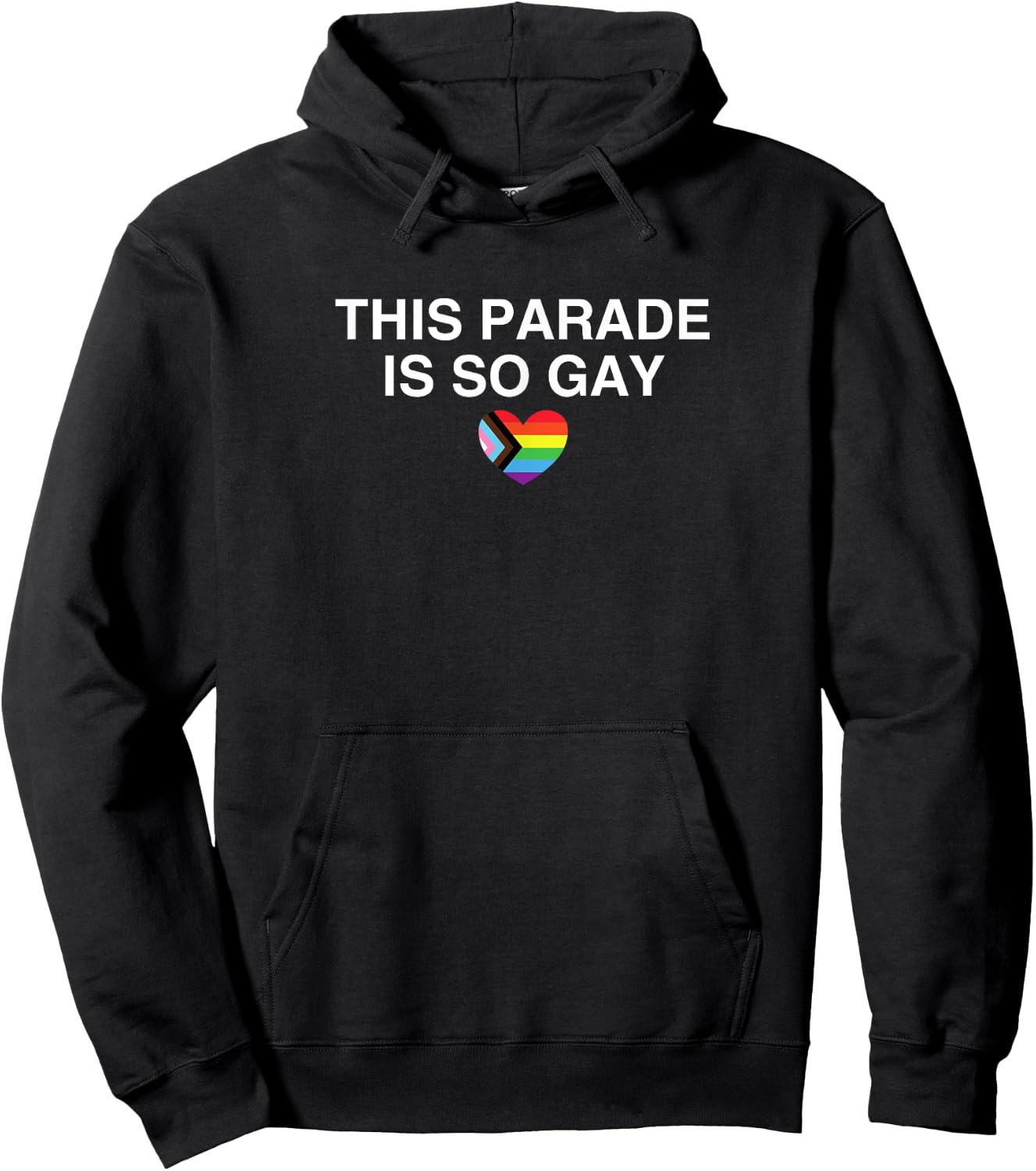 Funny Gay Pride Parade LGBTQ+ Meme Gag Hoodie - Hoodie | Black