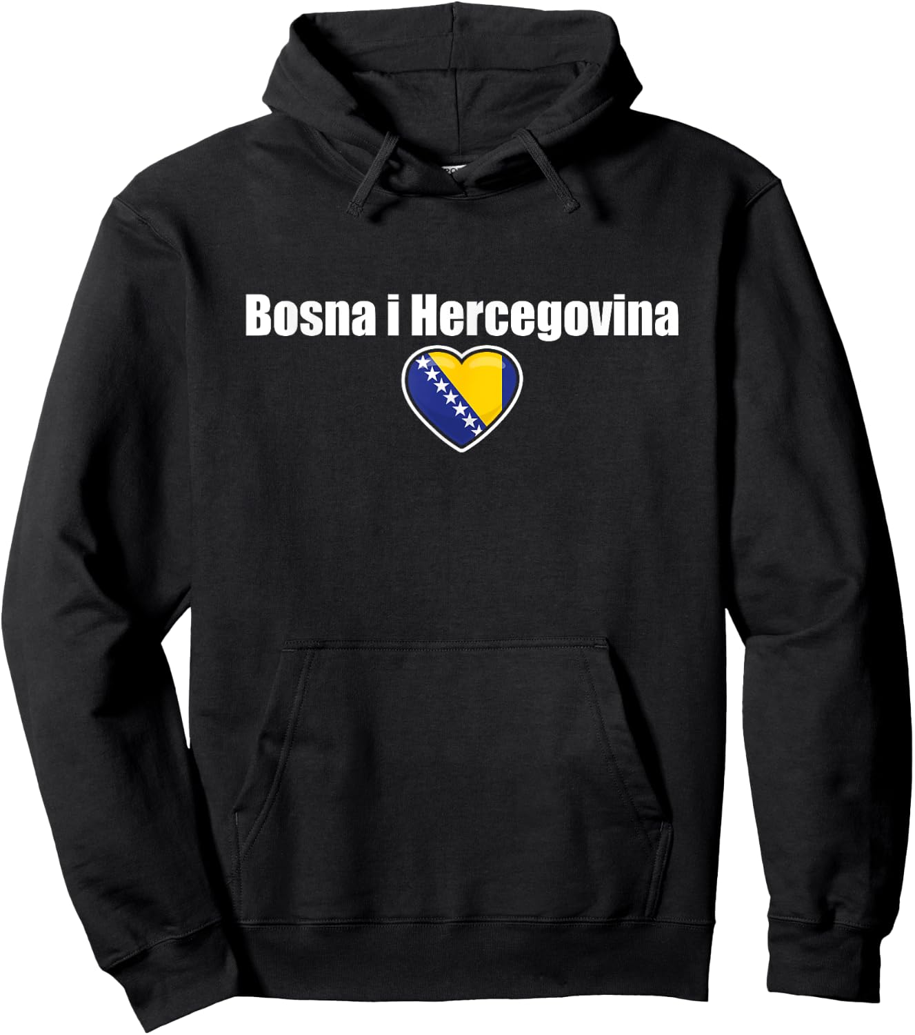Bosna i Hercegovina Bosnia Flag Bosnian Pride , Black, S Hoodie - Hoodie | Black