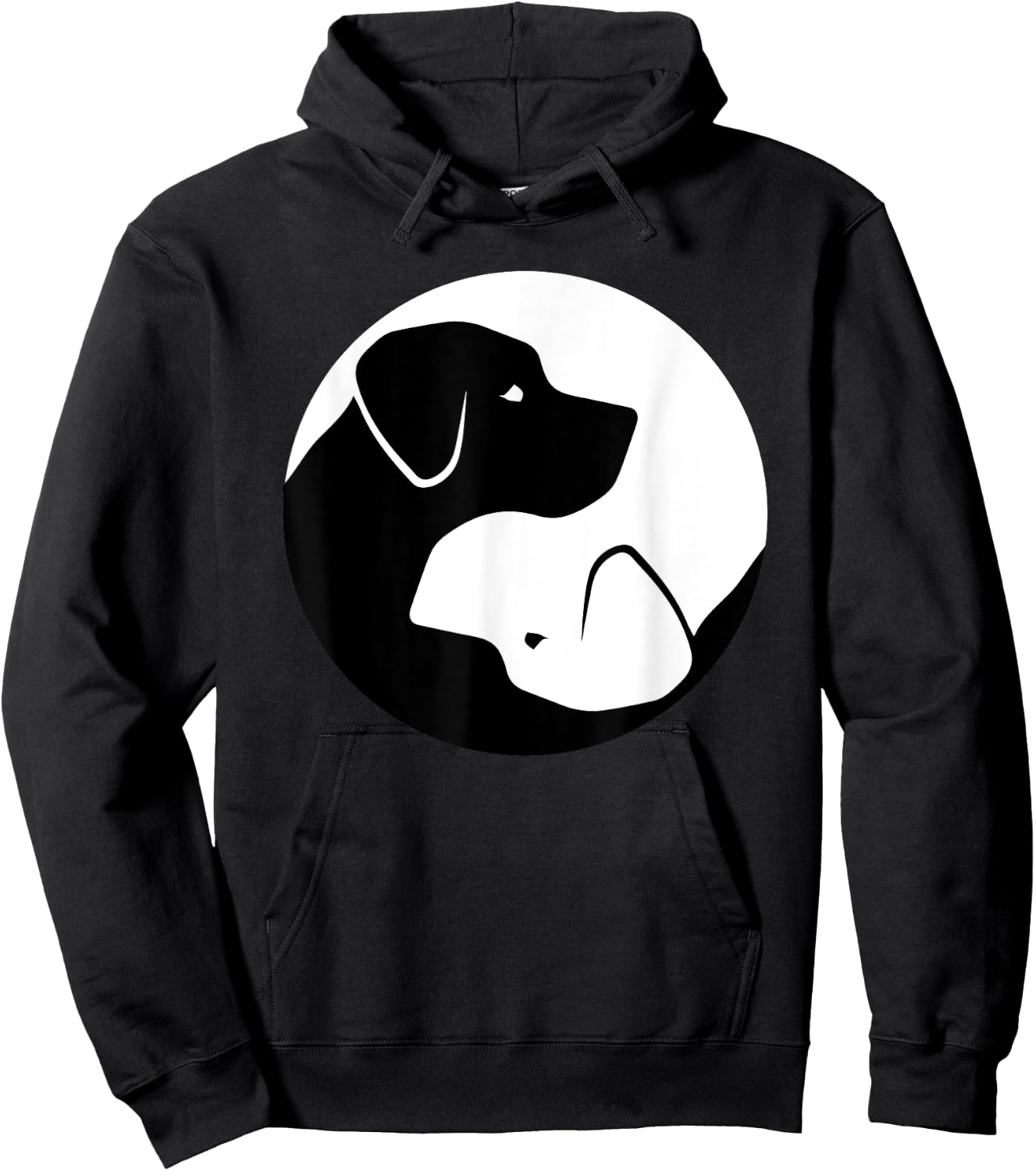 Labrador Retriever Yin Yang Hoodie - Hoodie | Black