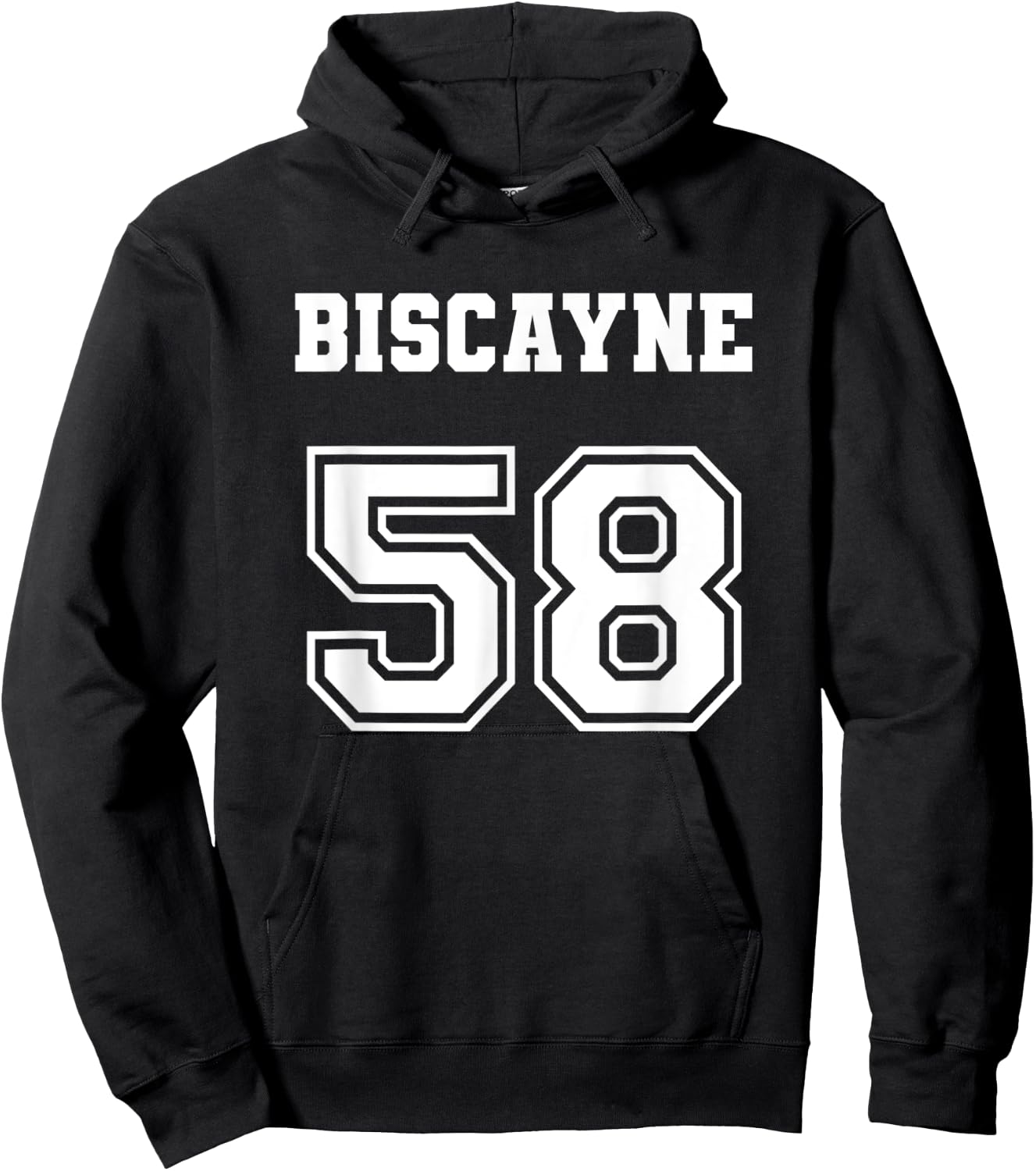 Jersey Style Biscayne 58 1958 Muscle Classic Lowrider Car Hoodie - Hoodie | Black