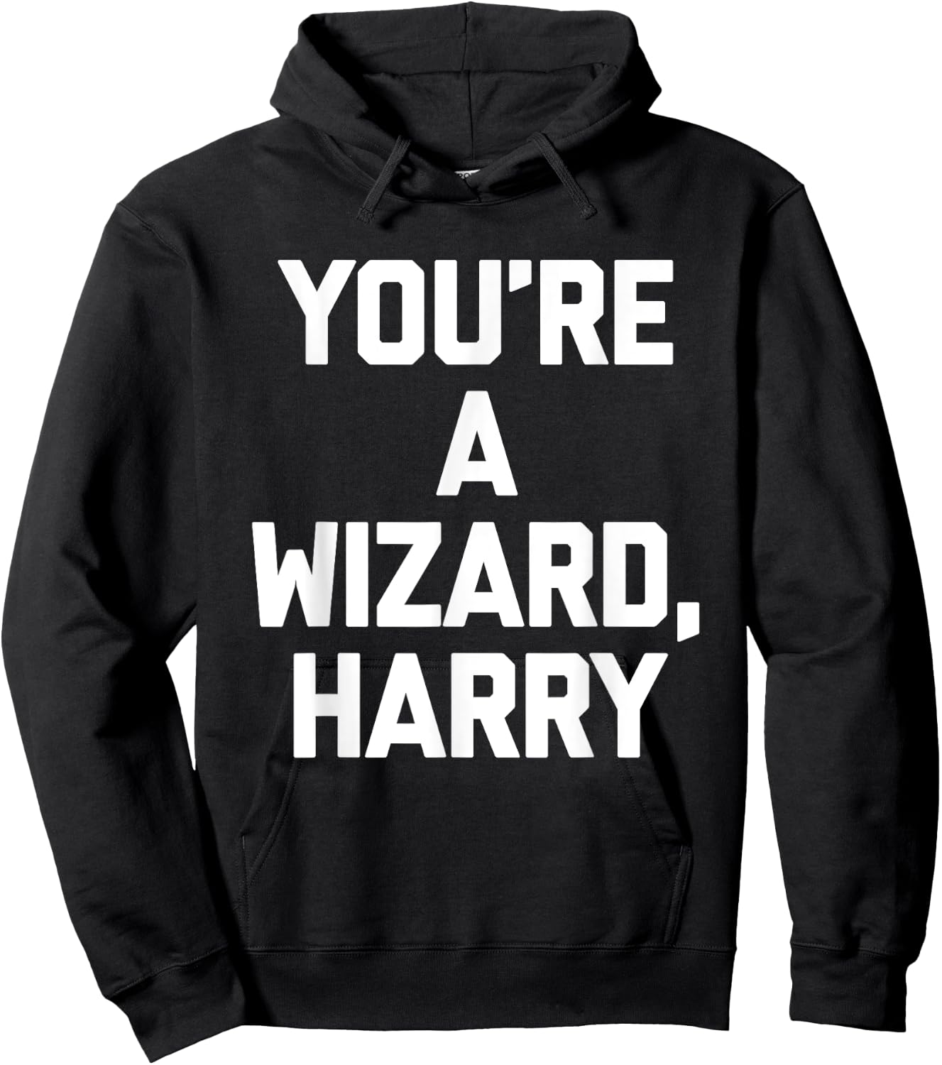 You're A Wizard Harry funny saying sarcastic novelty Hoodie - Hoodie | Black
