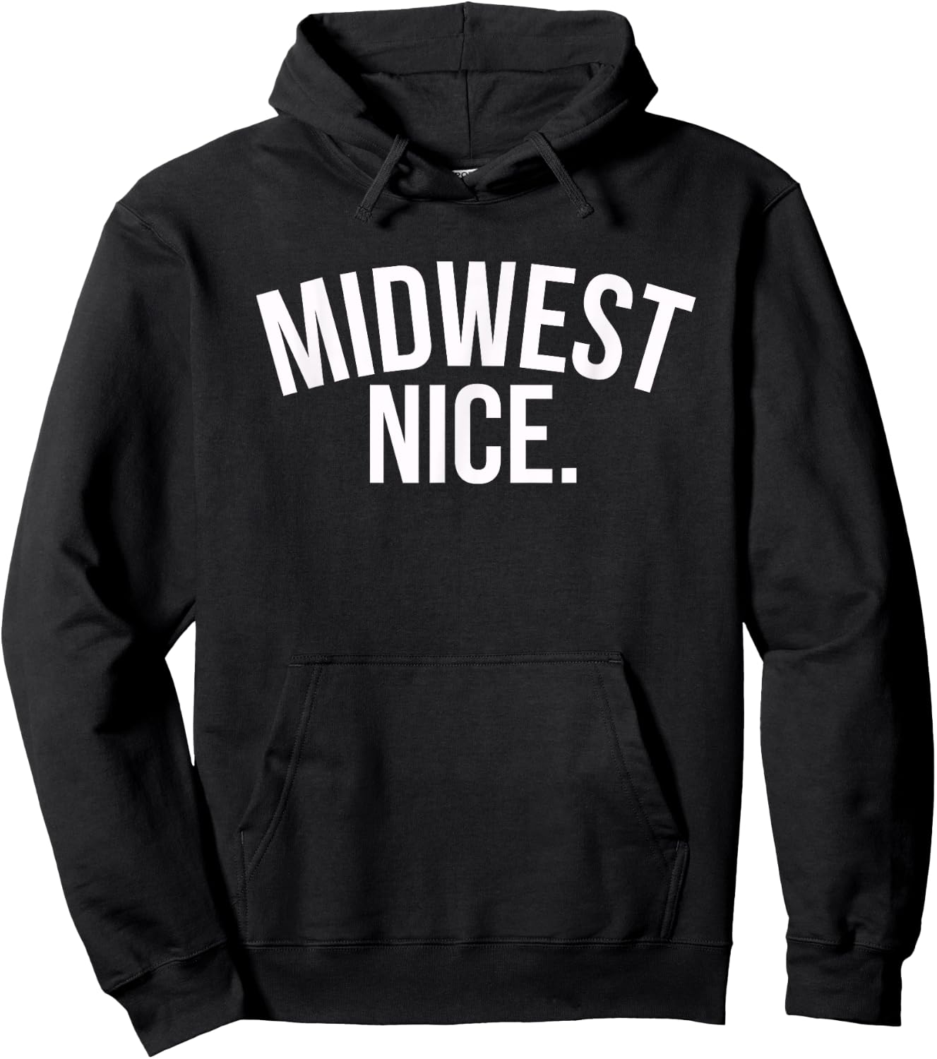 Midwest Nice Illinois Ohio Indiana Iowa Hoodie - Hoodie | Black