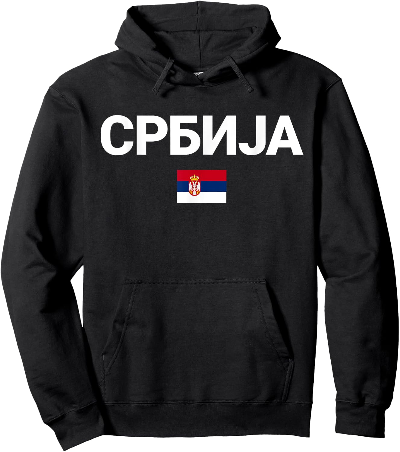SERBIEN Flagge | Damen Herren Kinder SERBIEN Hoodie - Hoodie | Black