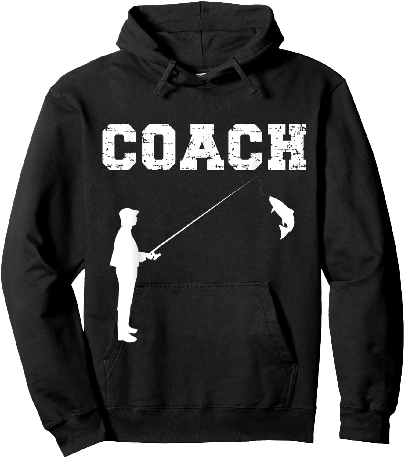 Fishing Coach Design. Fishing Instructor / Teacher Hoodie - Hoodie | Black