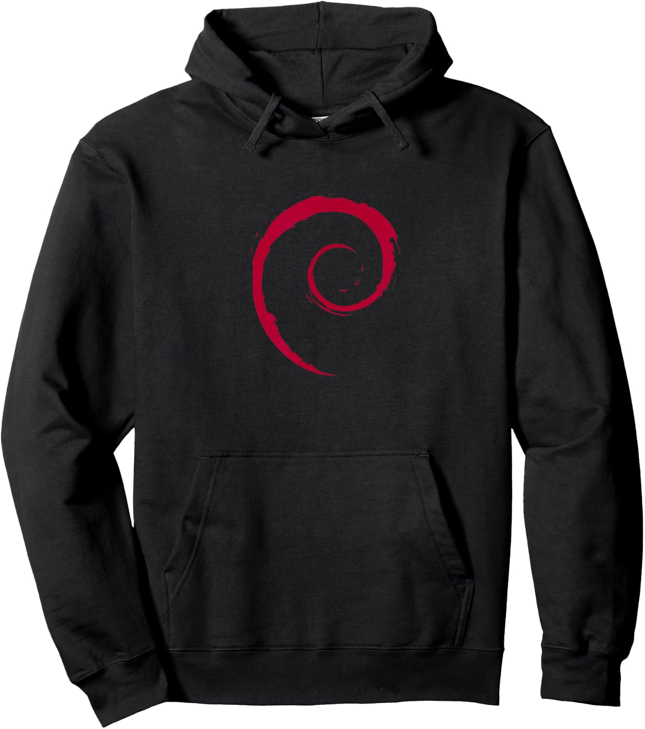Debian Offizielles Spiral-Wirbel-Logo Linux Distro OS Hoodie - Hoodie | Black