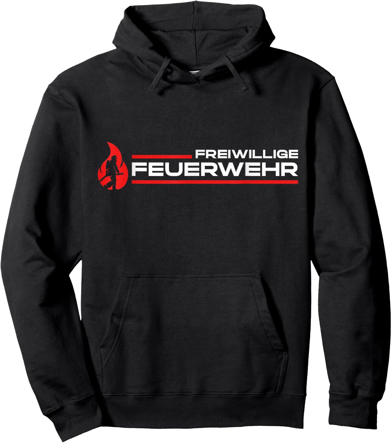 Freiwillige Feuerwehr Feuerwehrfrau Feuerwehrmann Geschenk Hoodie - Hoodie | Black