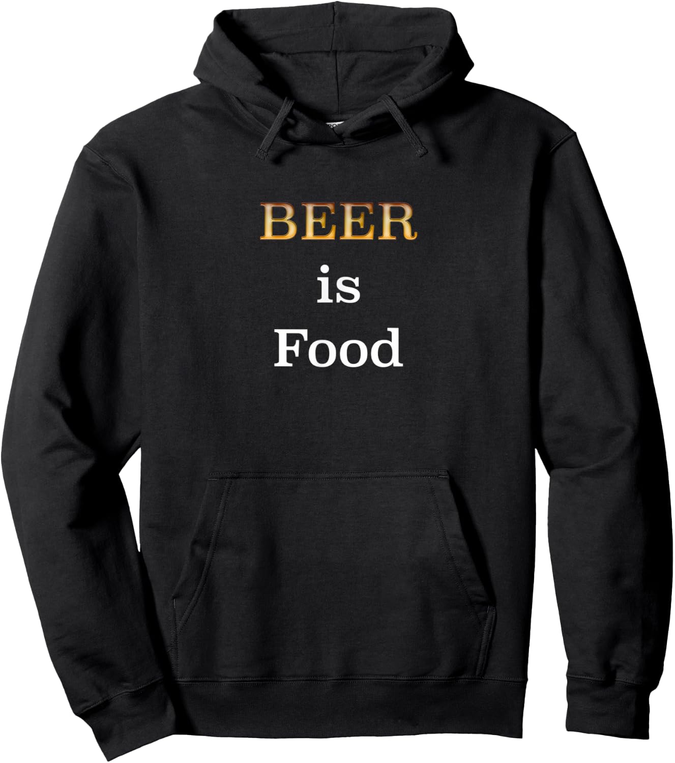 Beer is Food Funny Hoodie - Hoodie | Black