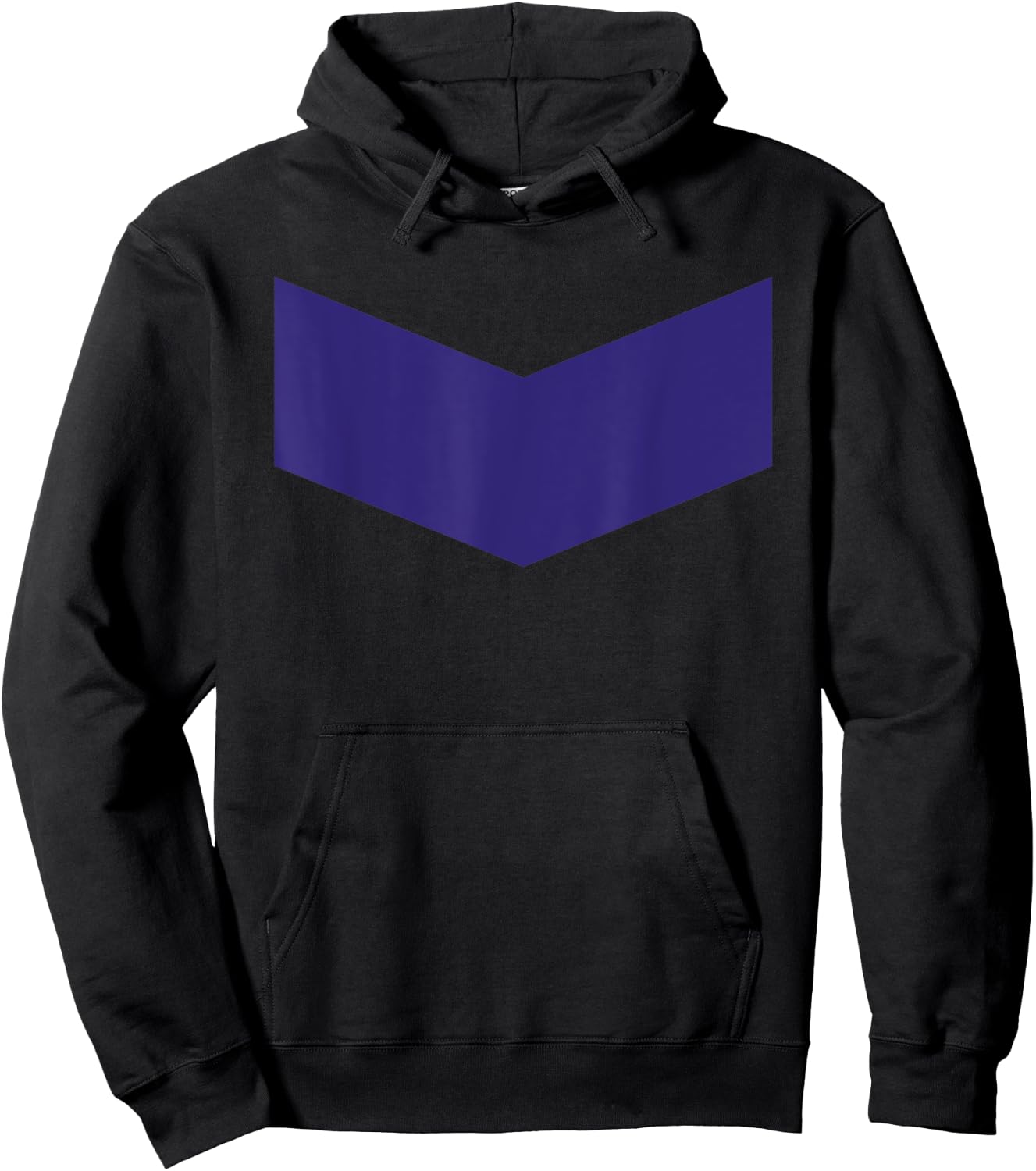 Purple Chevron Iconic Hoodie - Hoodie | Black