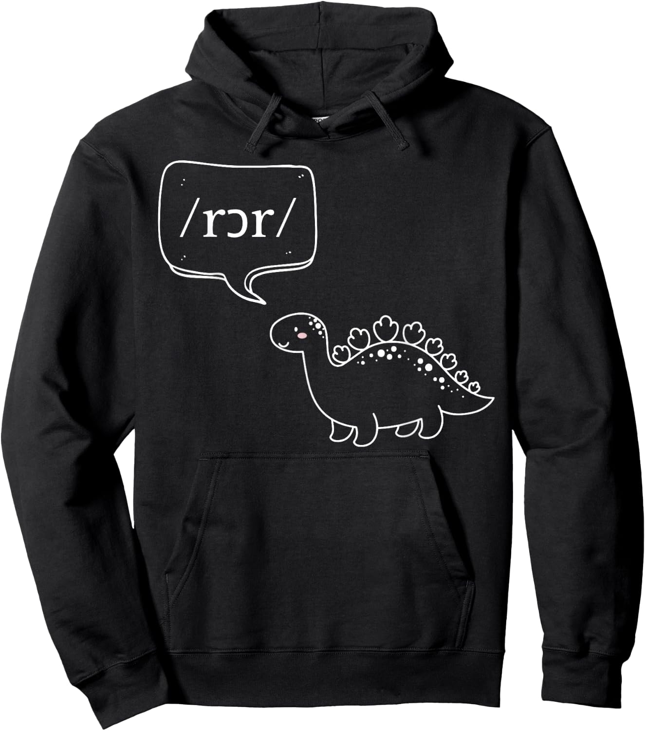 Retro Dinosaur Pediatric SLP Speech Language Pathologists Hoodie - Hoodie | Black