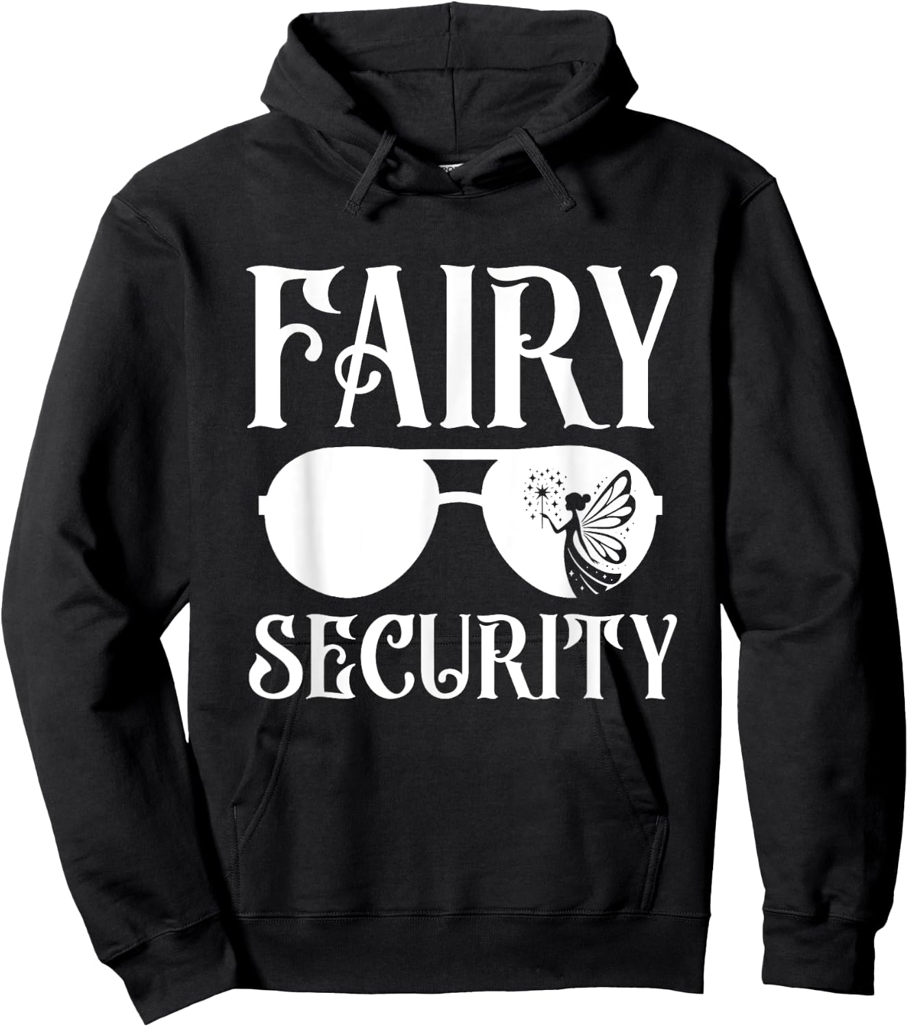 Fairy Security Birthday Family Halloween Costume Dad Mom Hoodie - Hoodie | Black