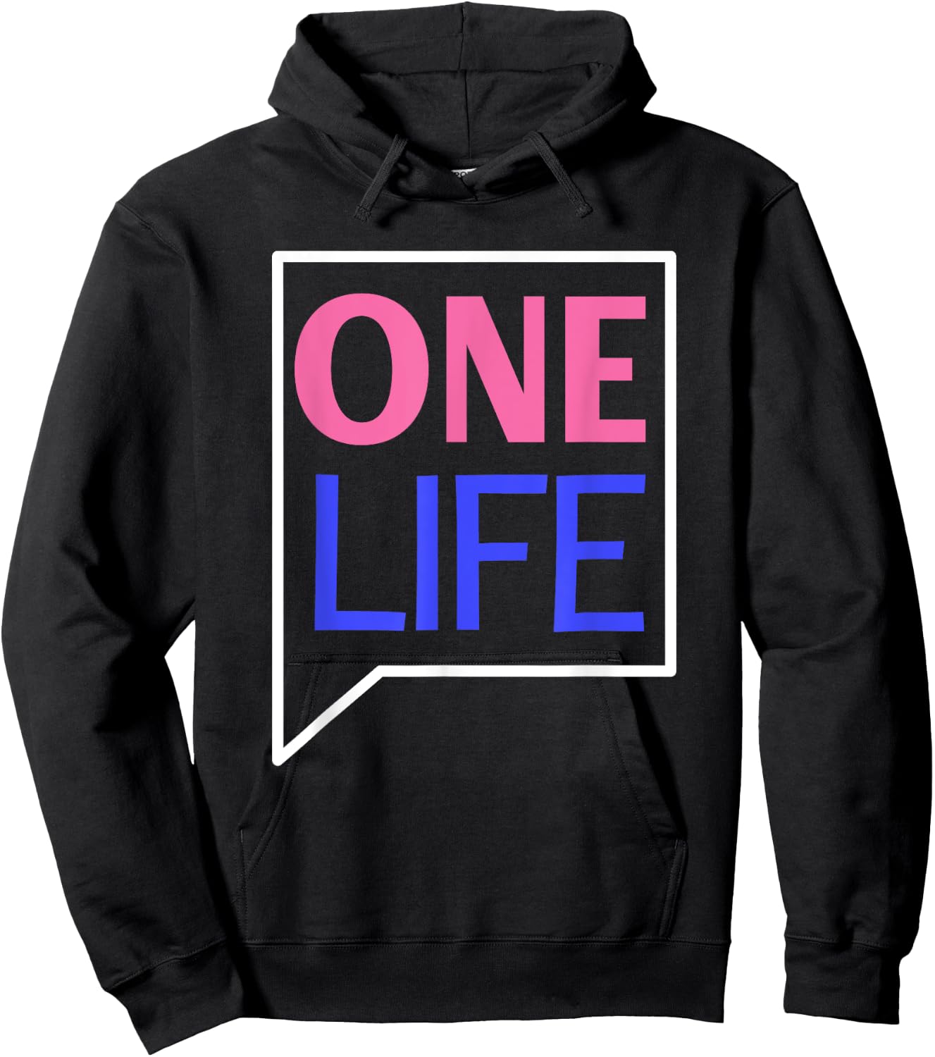 One Life Quote Hoodie - Hoodie | Black