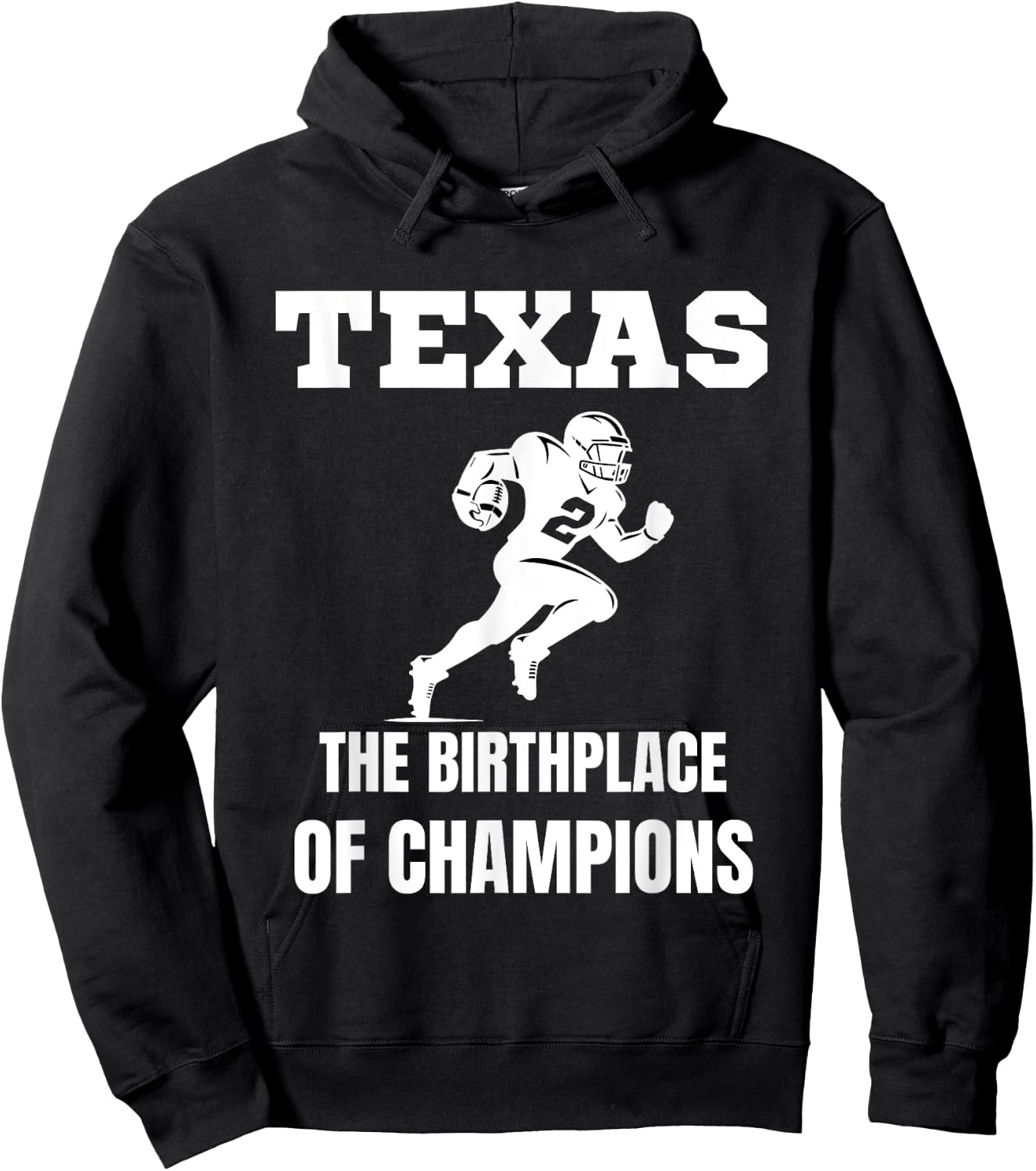 Texas American Football Champion Legends Players Team Fan Hoodie - Hoodie | Black