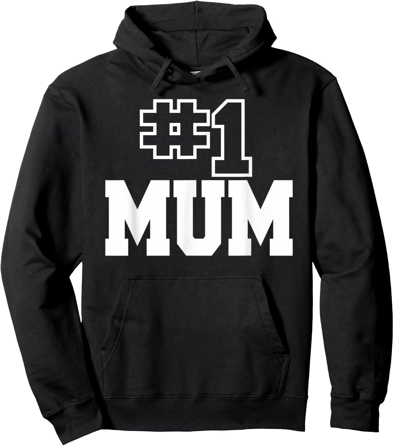 Number One Mum Best Mom #1 Mommy Mothers Day Hoodie - Hoodie | Black