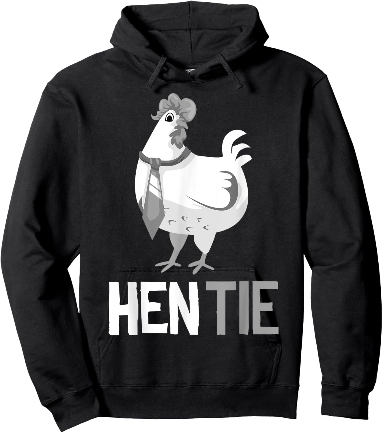 Funny Hen Tie Gift Women Chicken Japanese Anime Hoodie - Hoodie | Black