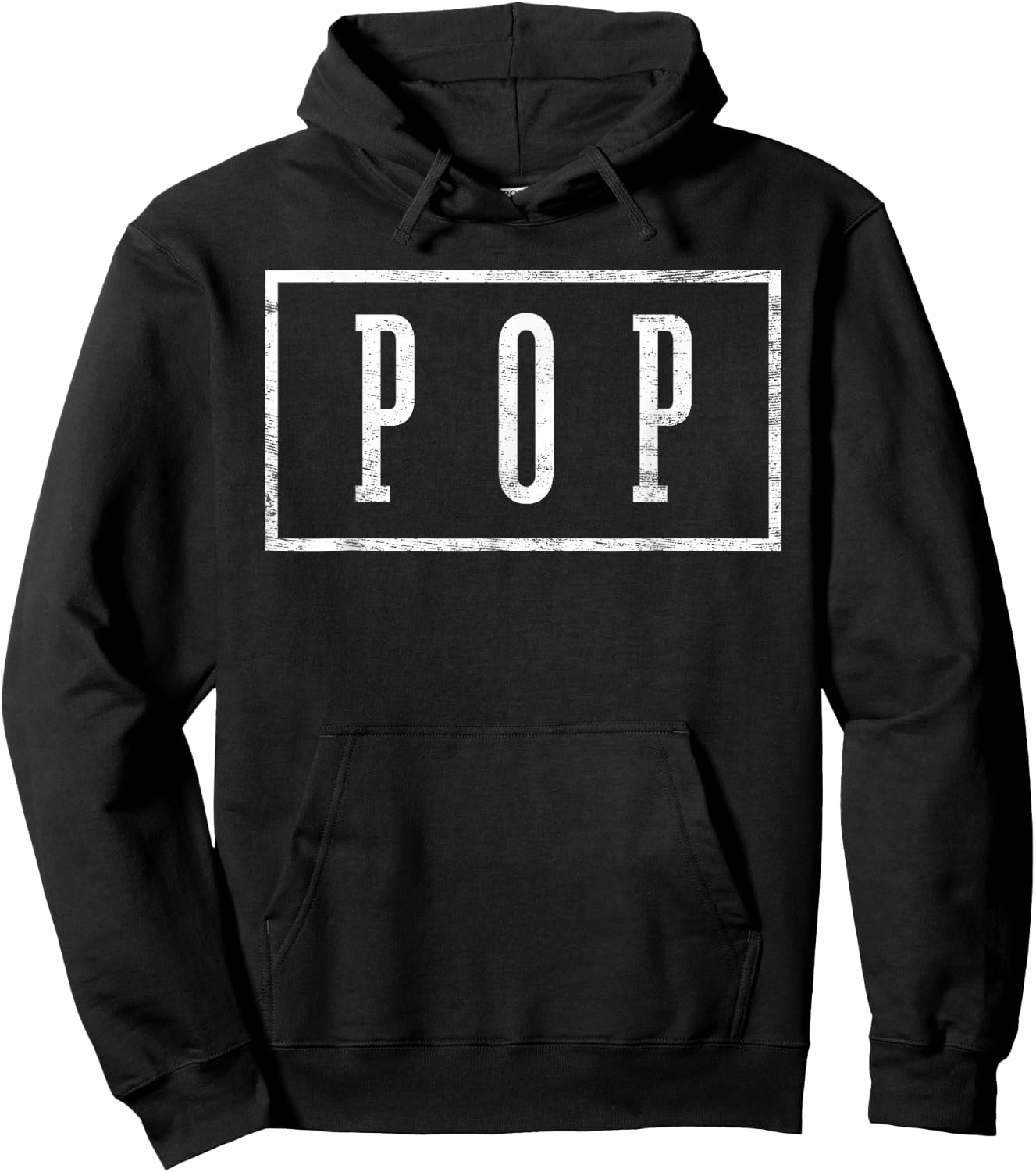 Pop - Sleek Framed Design Father's Day Pop Hoodie - Hoodie | Black