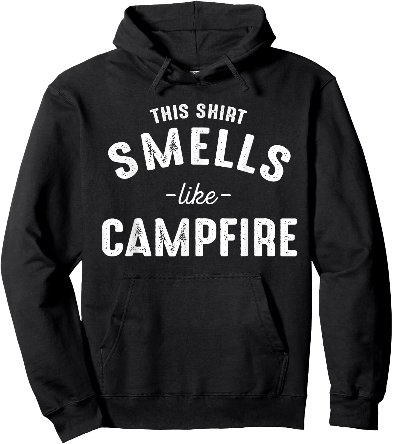 Funny Camping Shirts With Sayings Smells Like Campfire Hoodie - Hoodie | Black