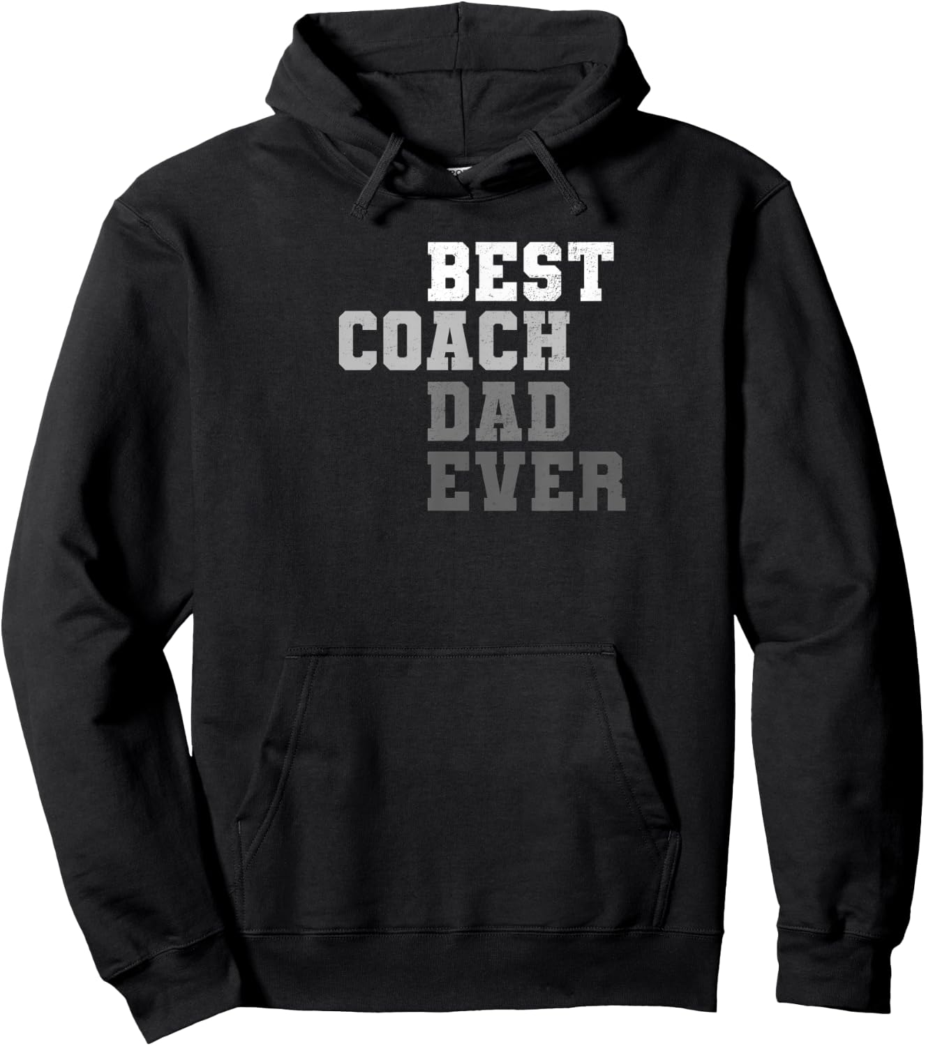 Best Coach Dad Ever Football Soccer Baseball Basketball Gift Hoodie - Hoodie | Black