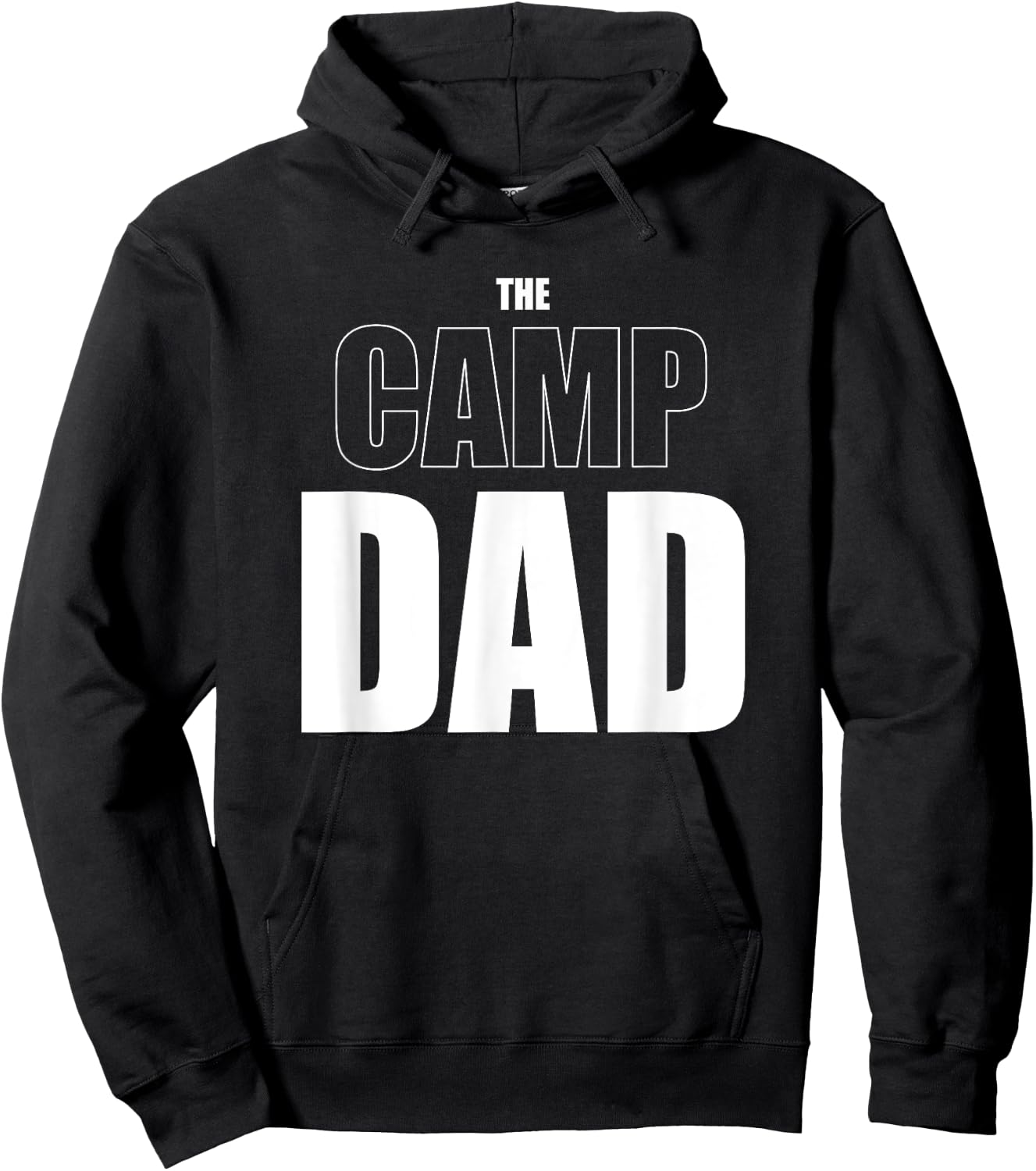The Camp Dad Funny Camping Hoodie - Hoodie | Black