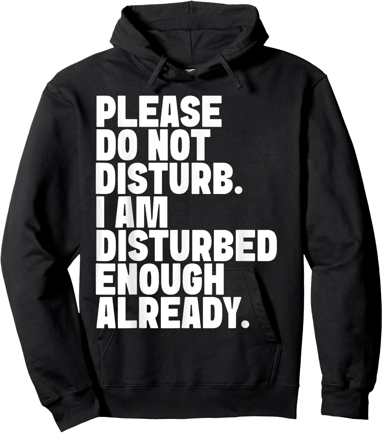 Please Do Not Disturb Hoodie - Hoodie | Black