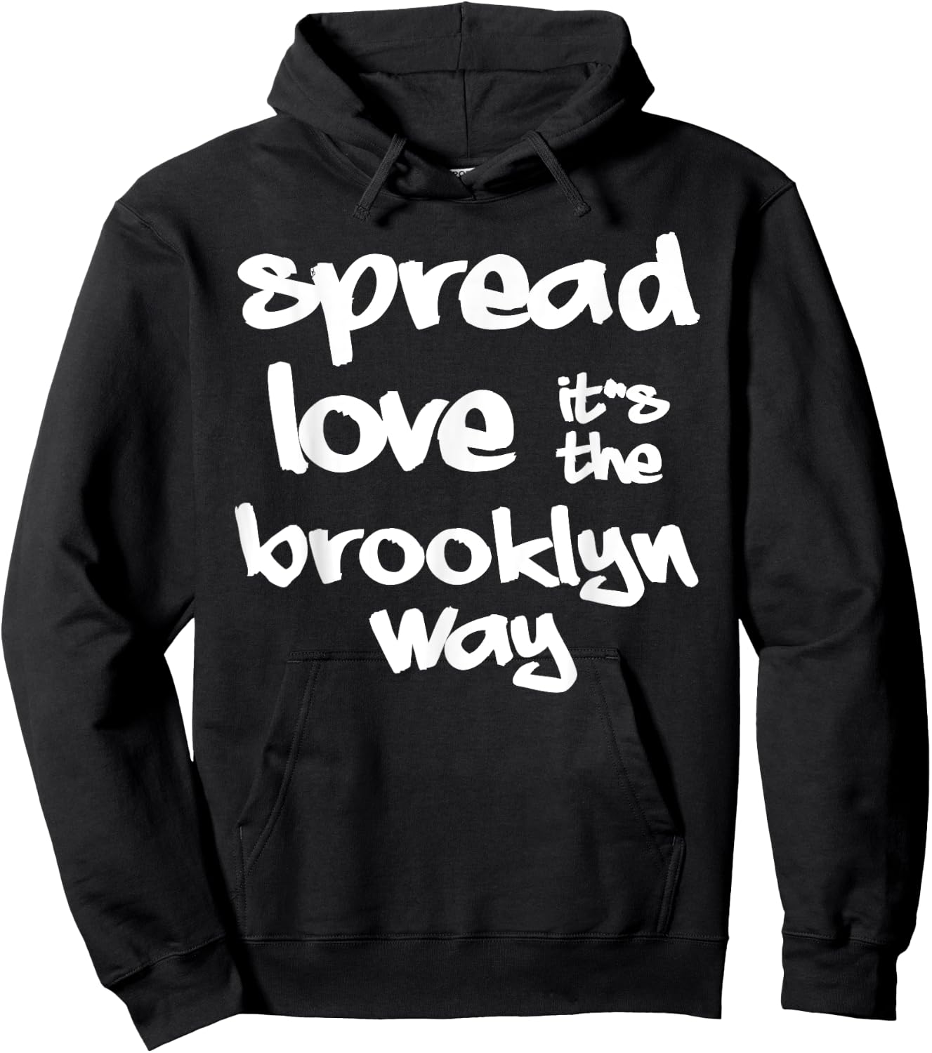 Spread Love The Brooklyn Way NYC Graffiti Designs Hoodie - Hoodie | Black