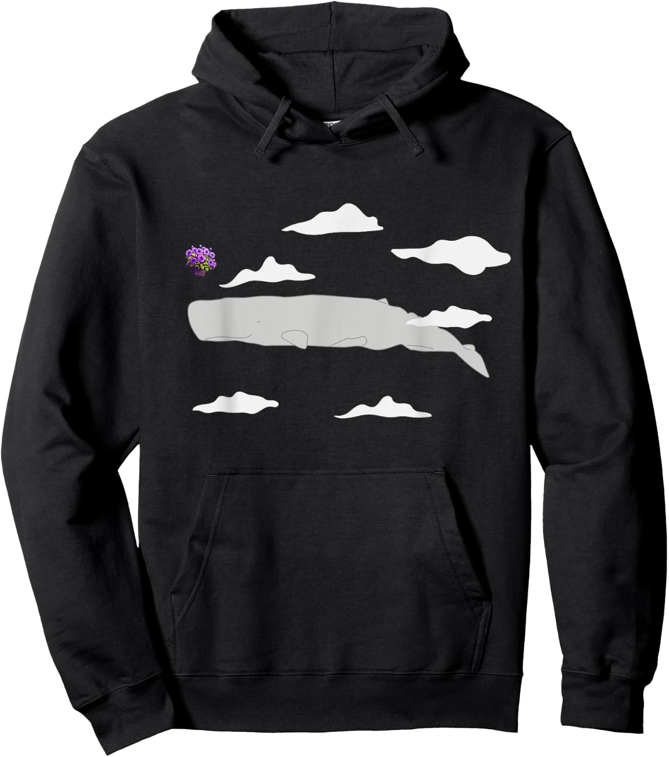 Oh No Not Again Funny Whale and Petunia Awsome Hoodie - Hoodie | Black