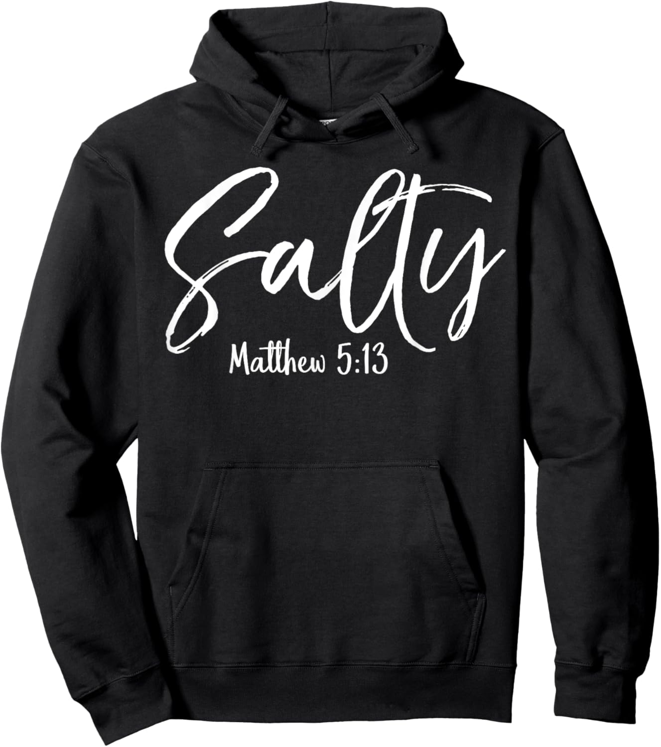 Salty Shirt Matthew 5:13 Vintage Christian Hoodie - Hoodie | Black