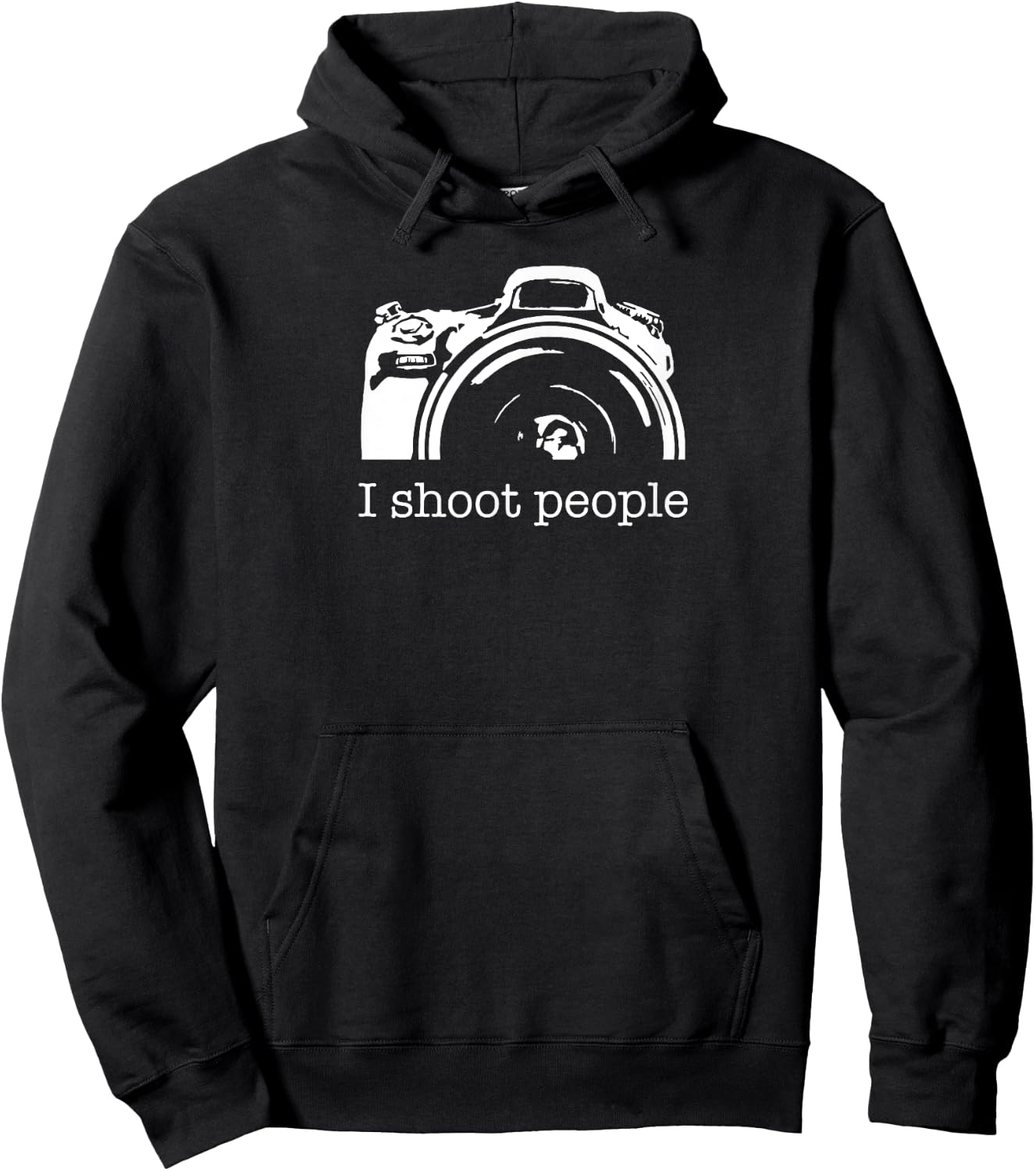 I Shoot People Camera Photography Funny Hoodie - Hoodie | Black