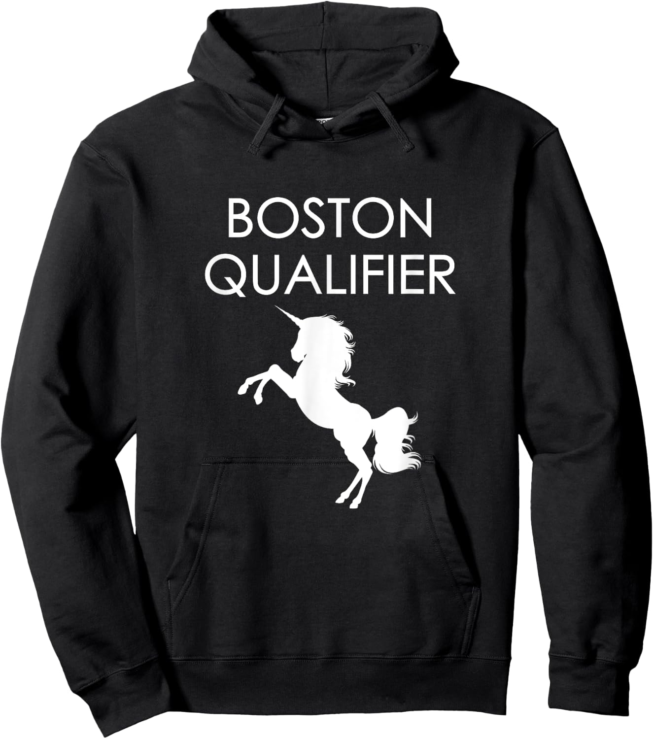 Boston Qualifier Unicorn Character Hoodie - Hoodie | Black