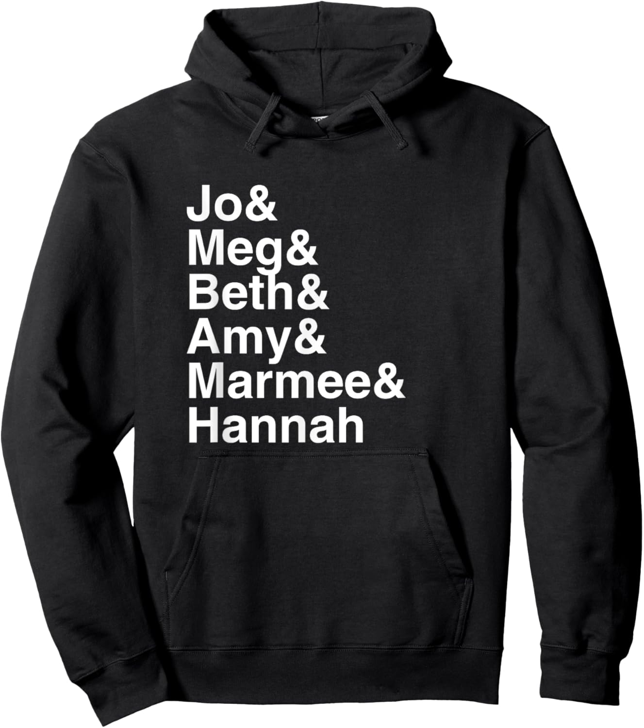 Little Women Character List Design Hoodie - Hoodie | Black
