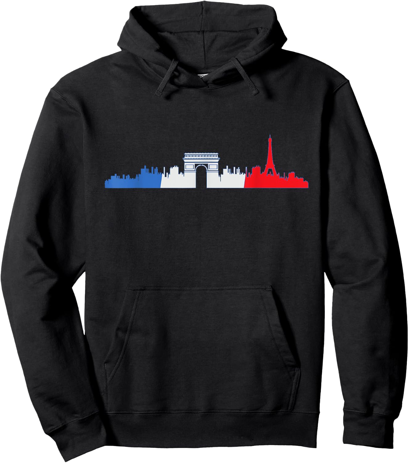 Paris Skyline Travelers France Design Hoodie - Hoodie | Black