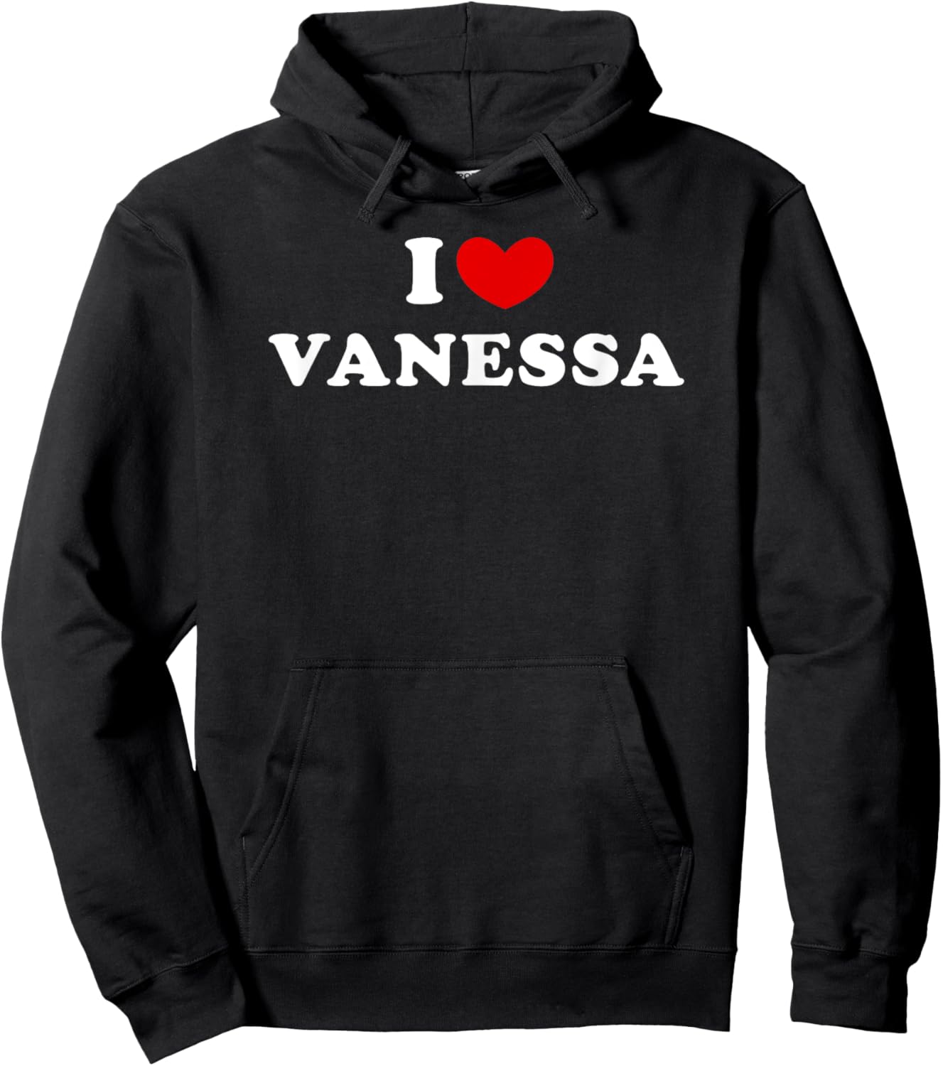 I Love Vanessa, I Love Vanessa , black Hoodie - Hoodie | Black