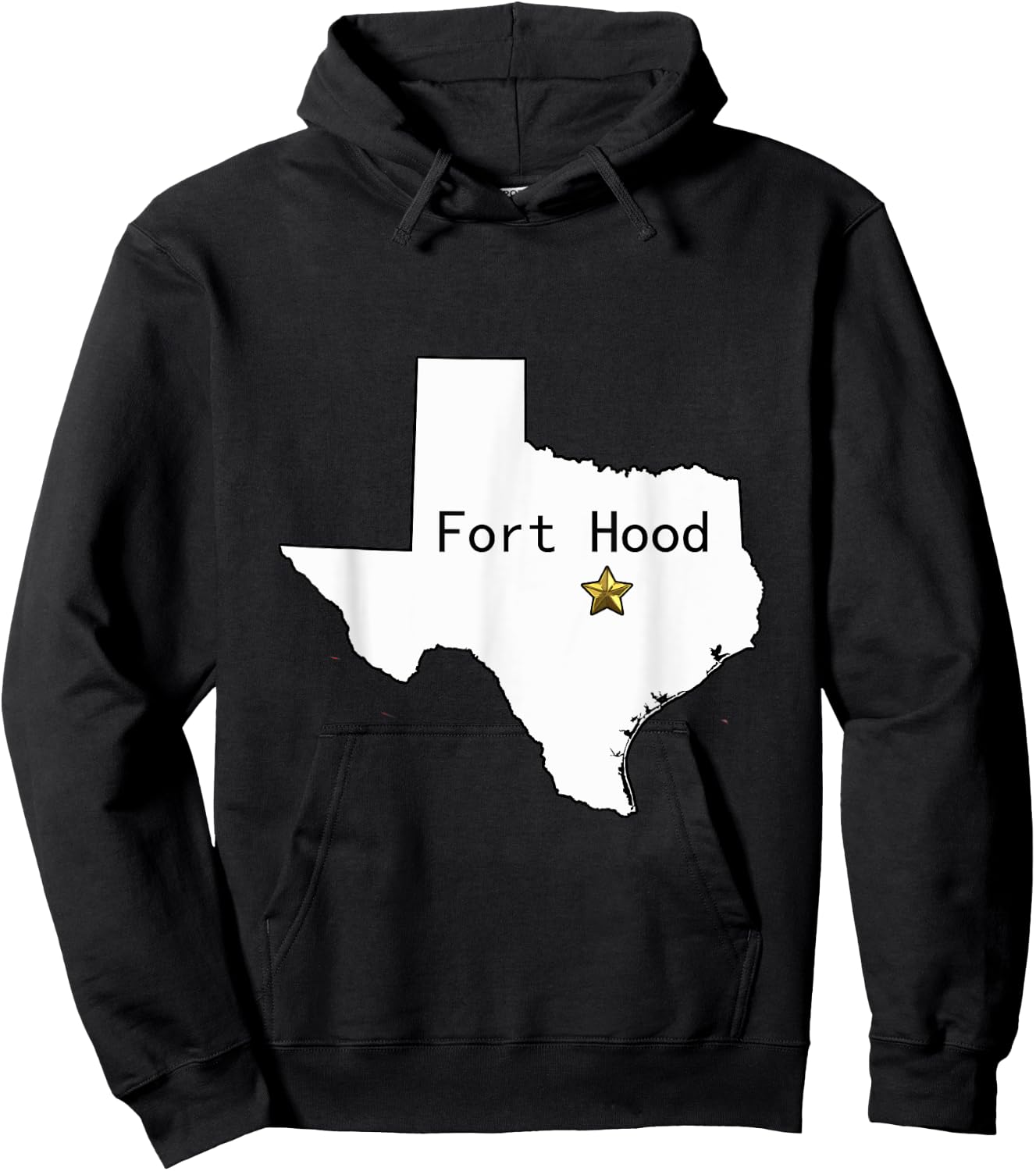 Fort Hood Military Base - Army Post at Killeen, TX design Hoodie - Hoodie | Black