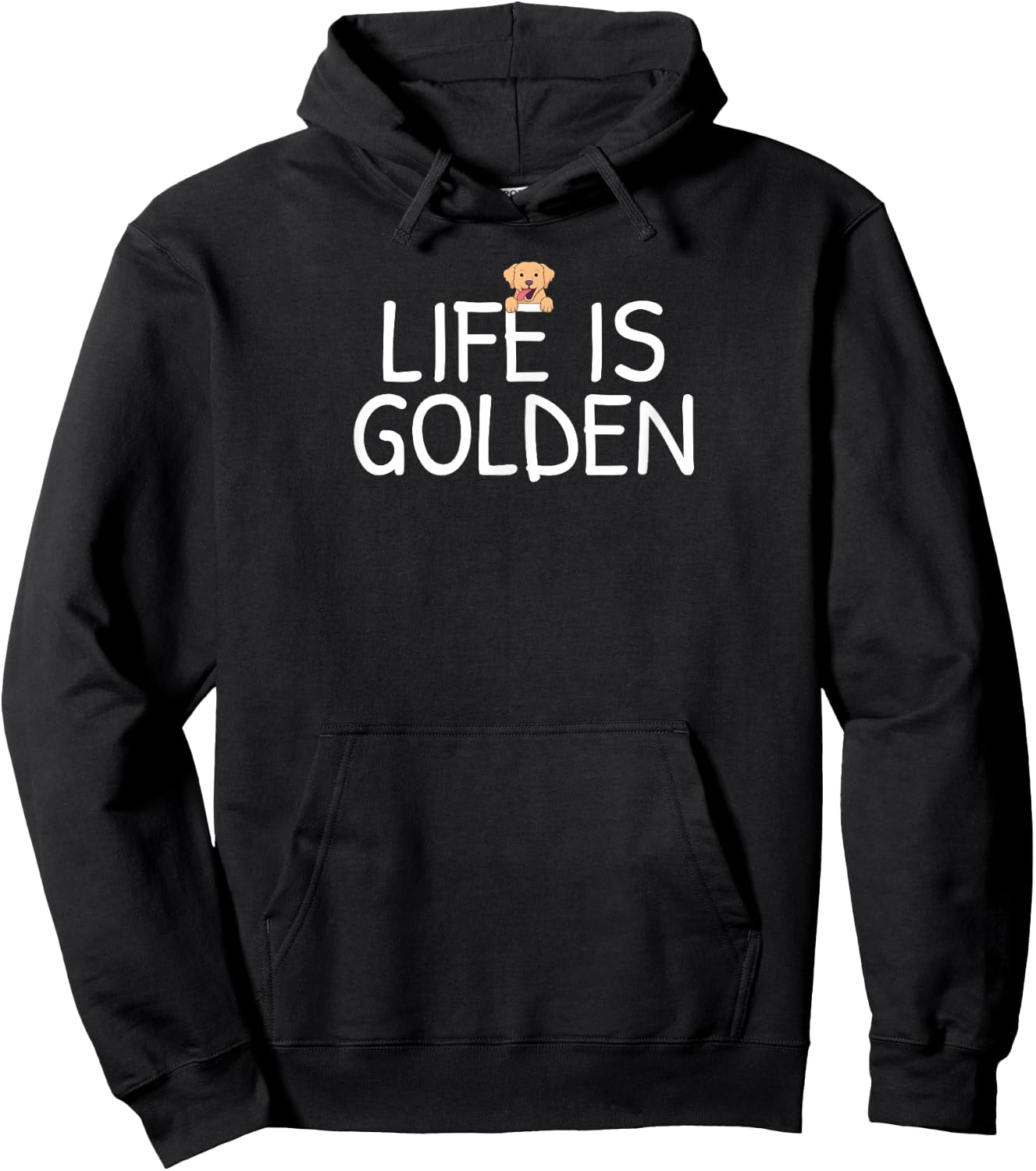 Life Is Golden Retriever Hoodie - Hoodie | Black