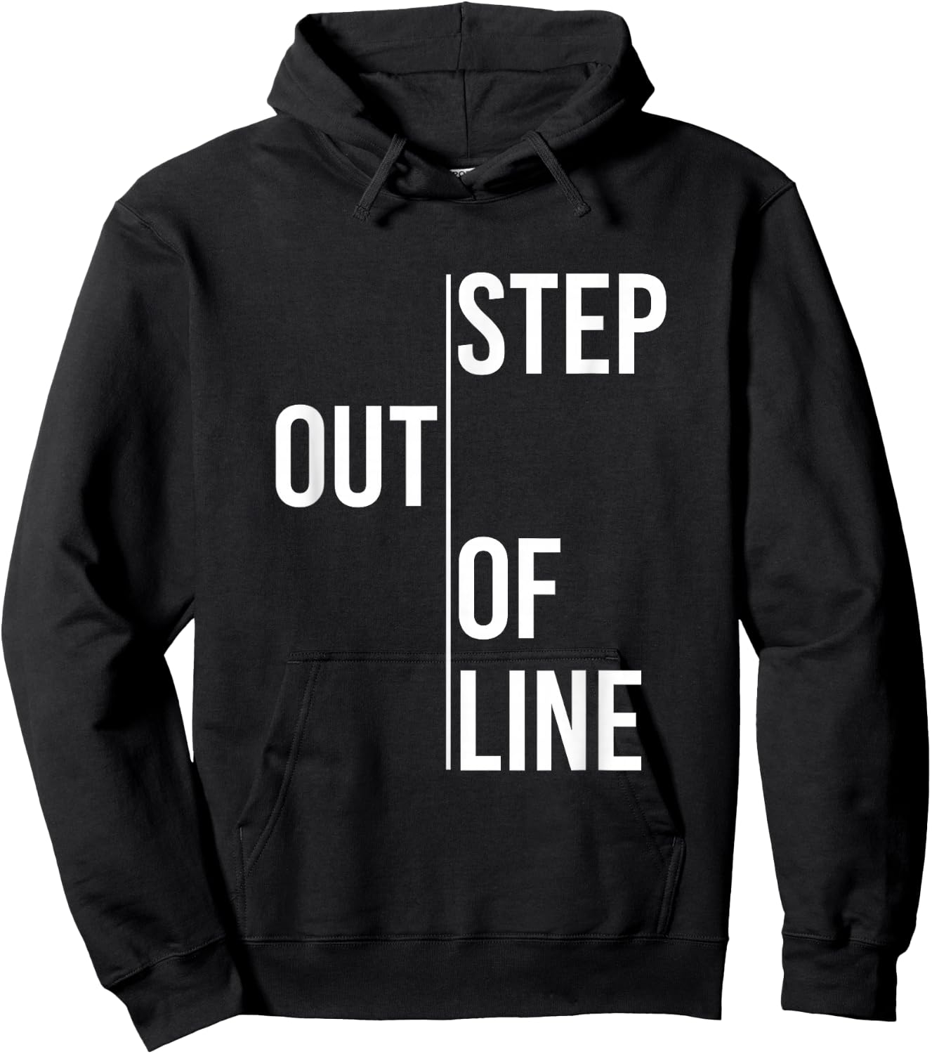 Step Out of Line Hoodie - Hoodie | Black