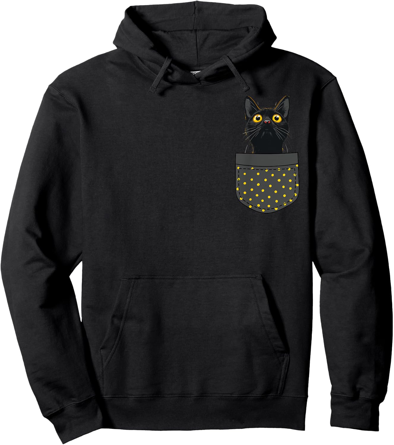 Lustige schwarze Katze in der Tasche für Katzen Mama und Katzenpapa Hoodie - Hoodie | Black