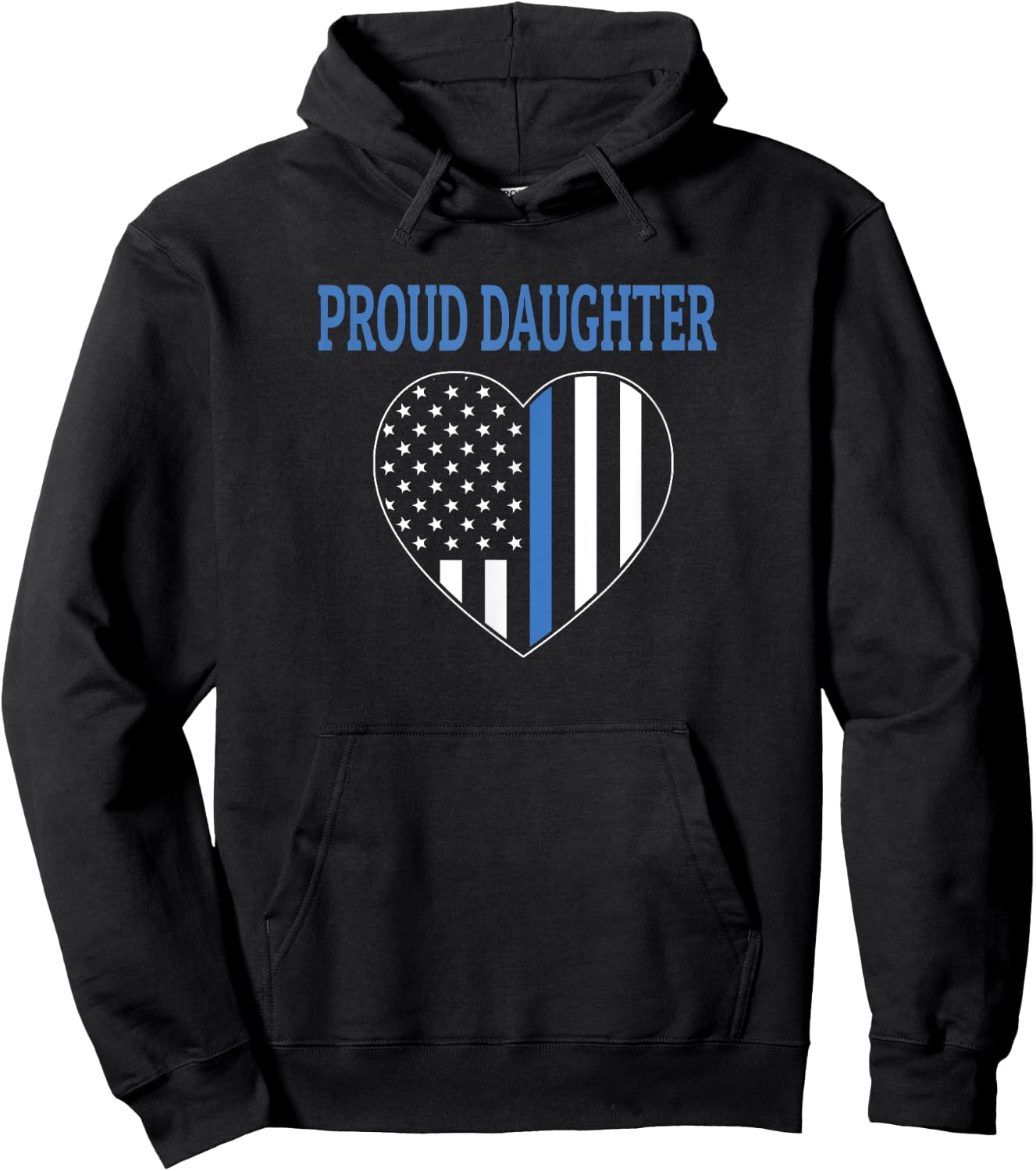 Police Officer Daughter - Proud Daughter Hoodie - Hoodie | Black