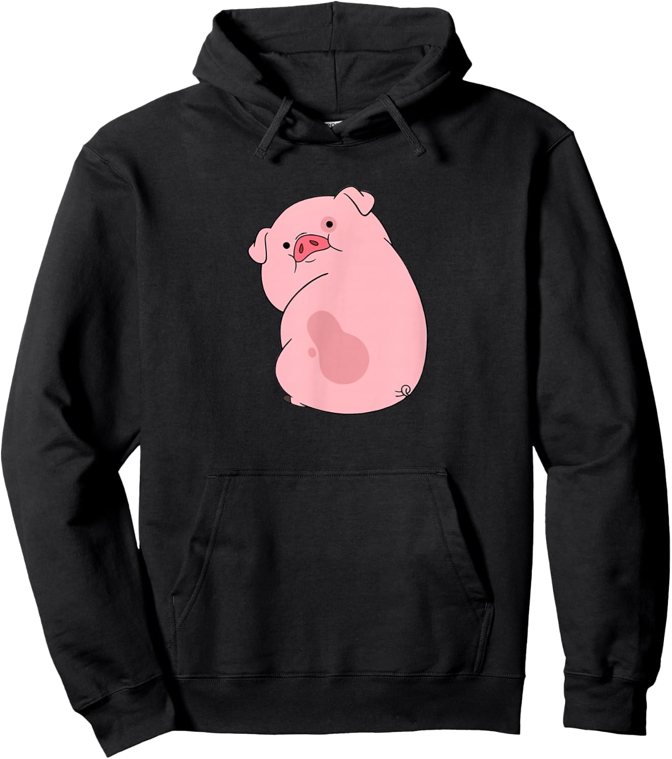 Disney Channel Gravity Falls Waddles the Pig , Black, S Hoodie - Hoodie | Black