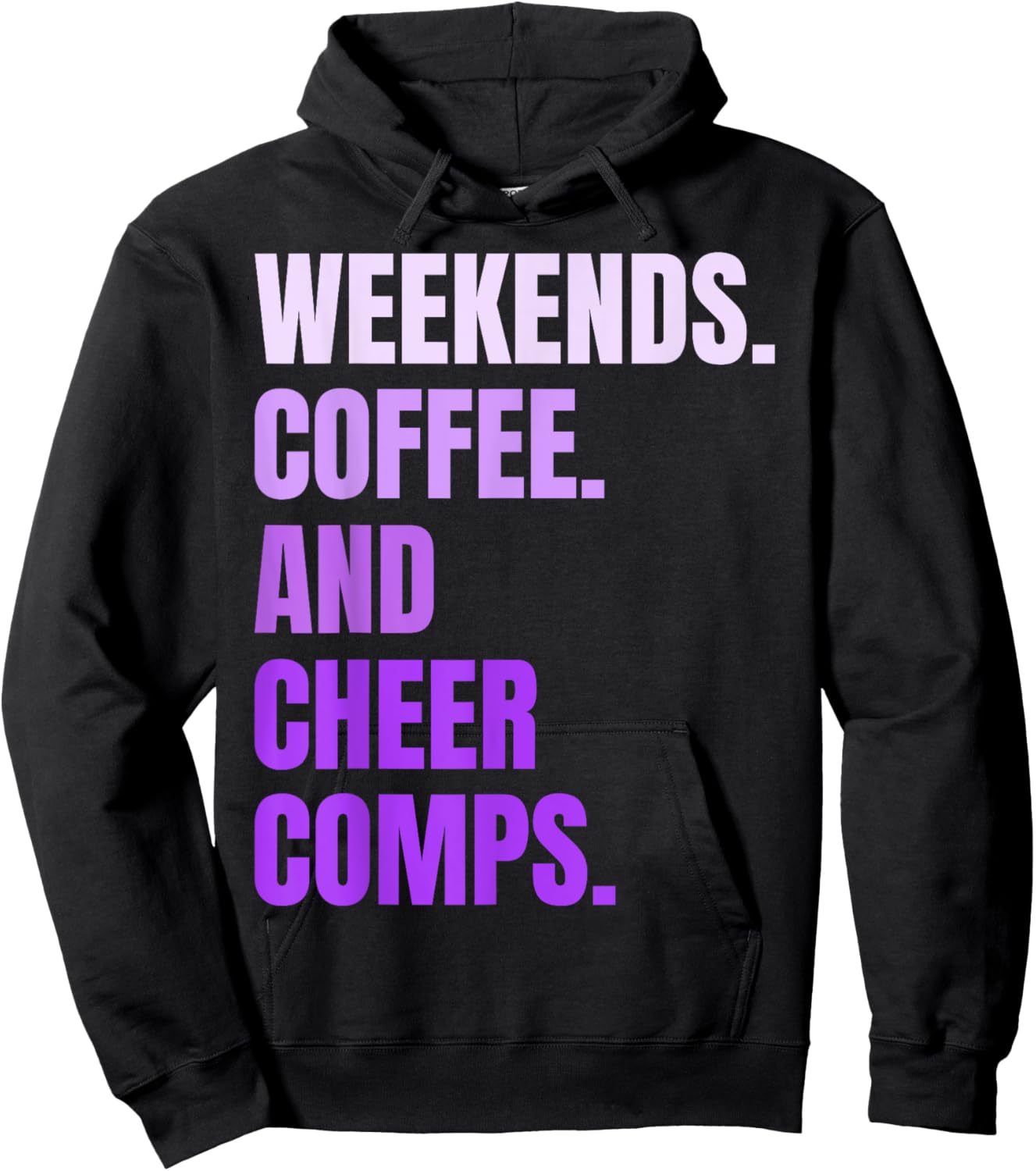 Weekends Coffee And Cheer Comps Retro Cheerleading Lovers Hoodie - Hoodie | Black