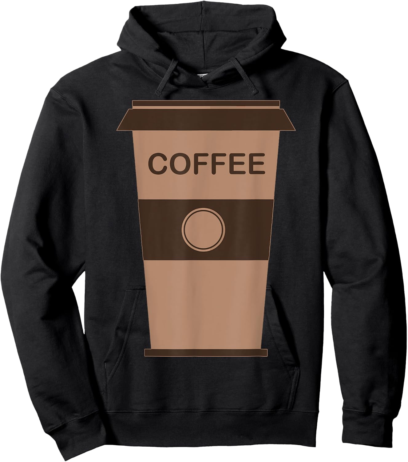 Coffee Cup Halloween Costume - Match With Donut Costume Hoodie - Hoodie | Black