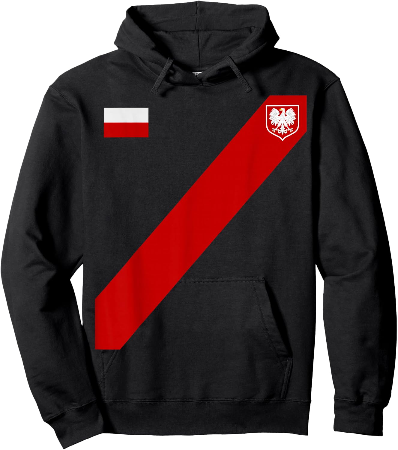 Poland For Gift Poland Poland Warsaw Flag Hoodie - Hoodie | Black