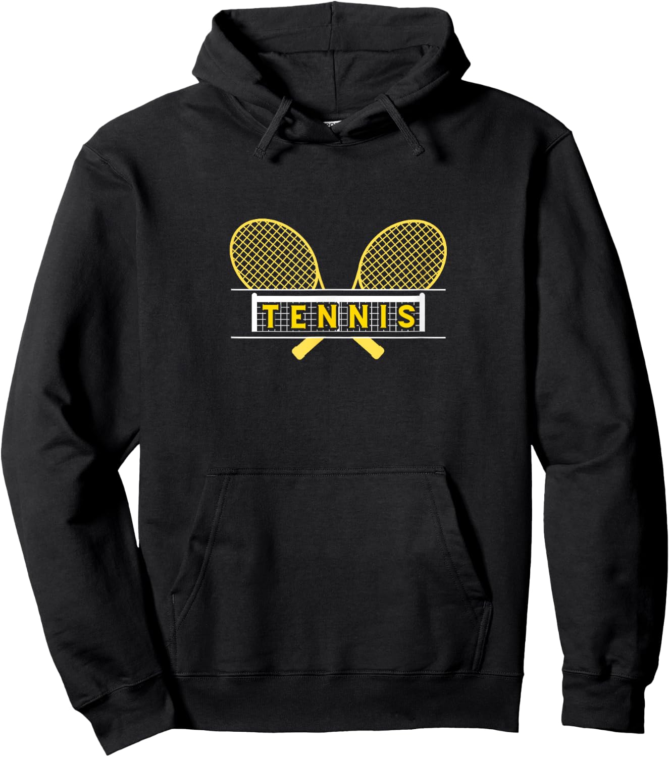 Tennis Court for Tennis Player , Black, S Hoodie - Hoodie | Black