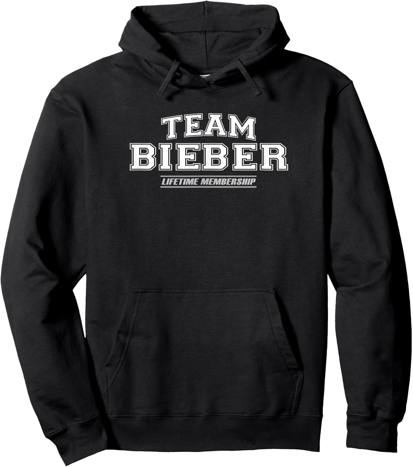 Team Bieber | Proud Family Surname, Last Name Gift Hoodie - Hoodie | Black