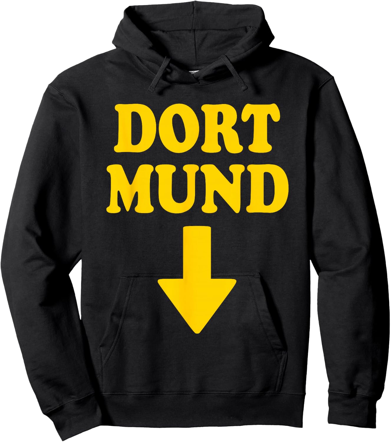 Dortmund dort Mouth Arrow Hoodie - Hoodie | Black